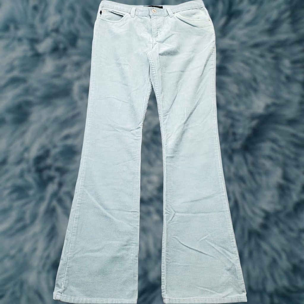 Juicy Couture Juicy Couture Womens Corduroy Bootcut Pants 28 Green 5-Pockets Streetwear USA Size 28" / US 6 / IT 42 - 1 Thumbnail