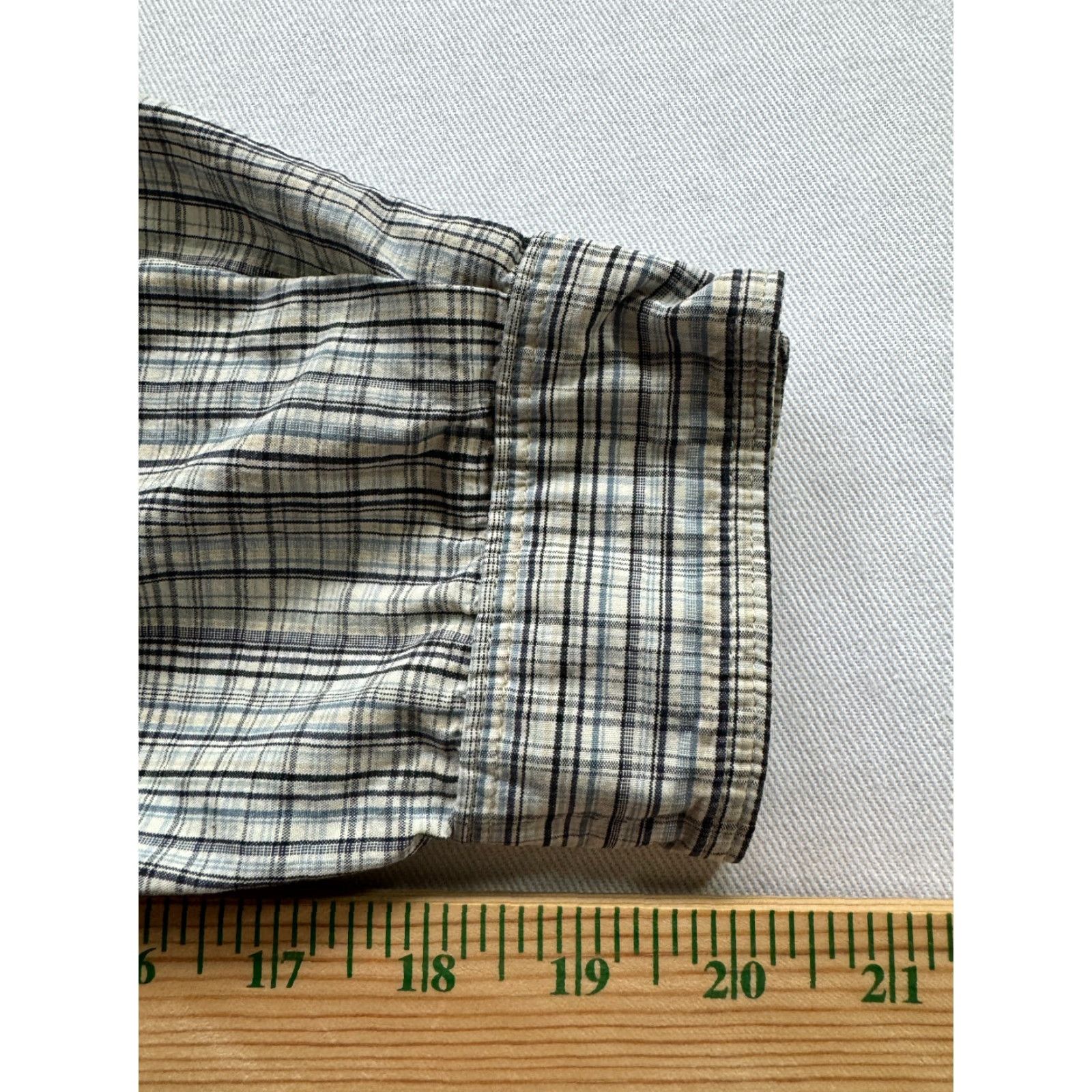 The North Face The North Face Mens Large Long Sleeve Button Up Striped 100% Cotton Shirt Blue 2002 Size US L / EU 52-54 / 3 - 7 Thumbnail