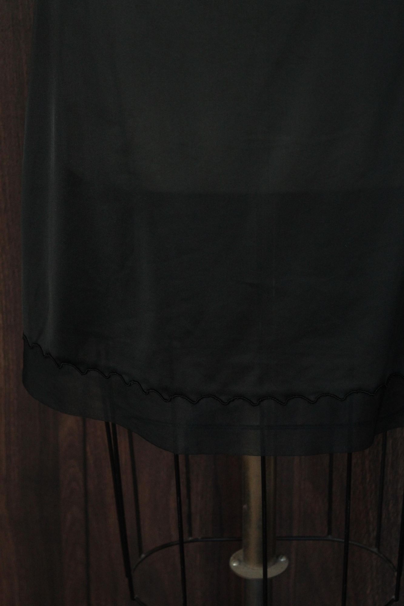 Vintage Vintage 1960s 1970s Half Slip, Carol Brent Black Nylon with Size ONE SIZE - 10 Thumbnail
