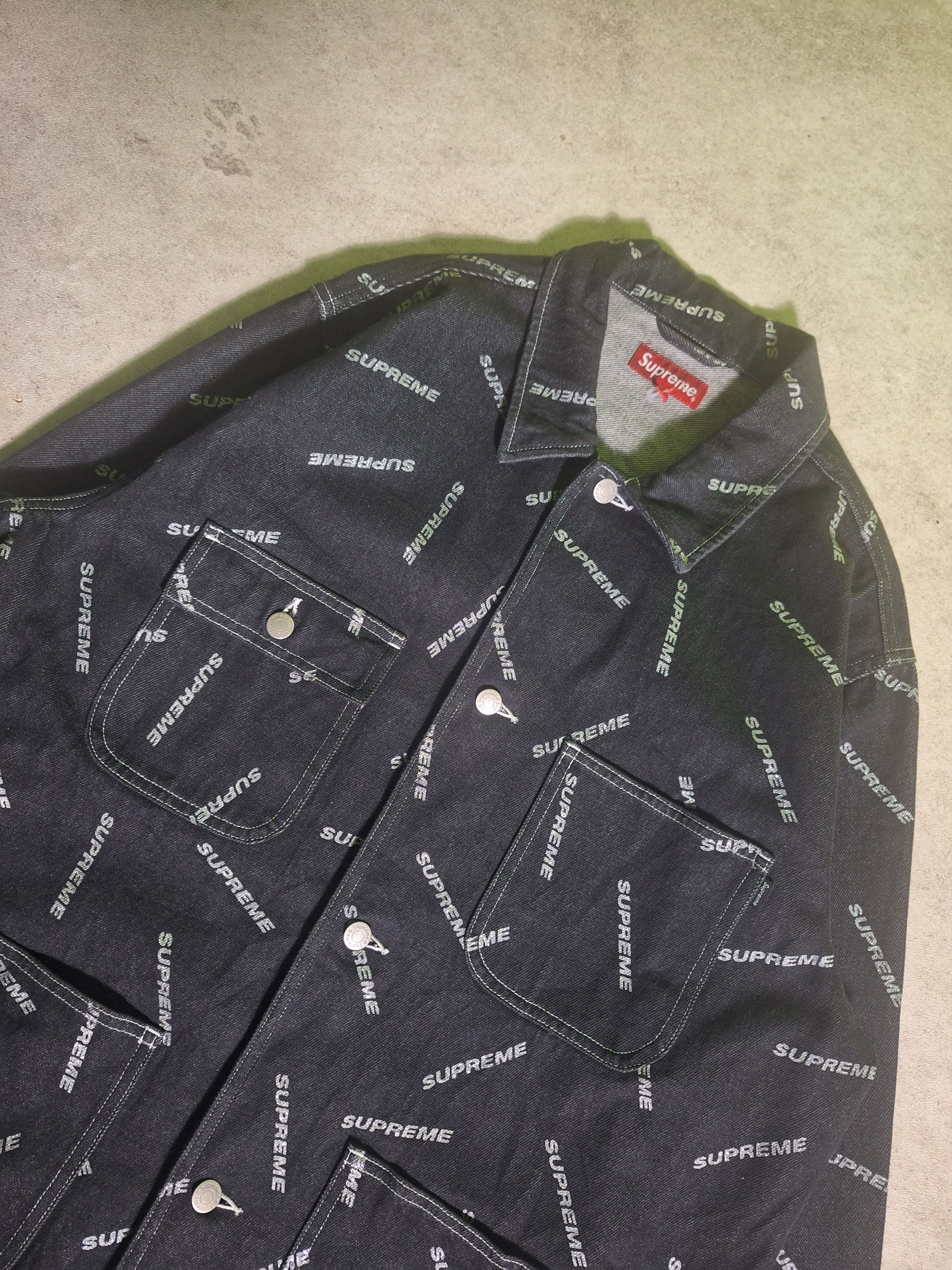 Supreme Chore Denim Supreme Gliters Aop Size US XL / EU 56 / 4 - 1 Thumbnail