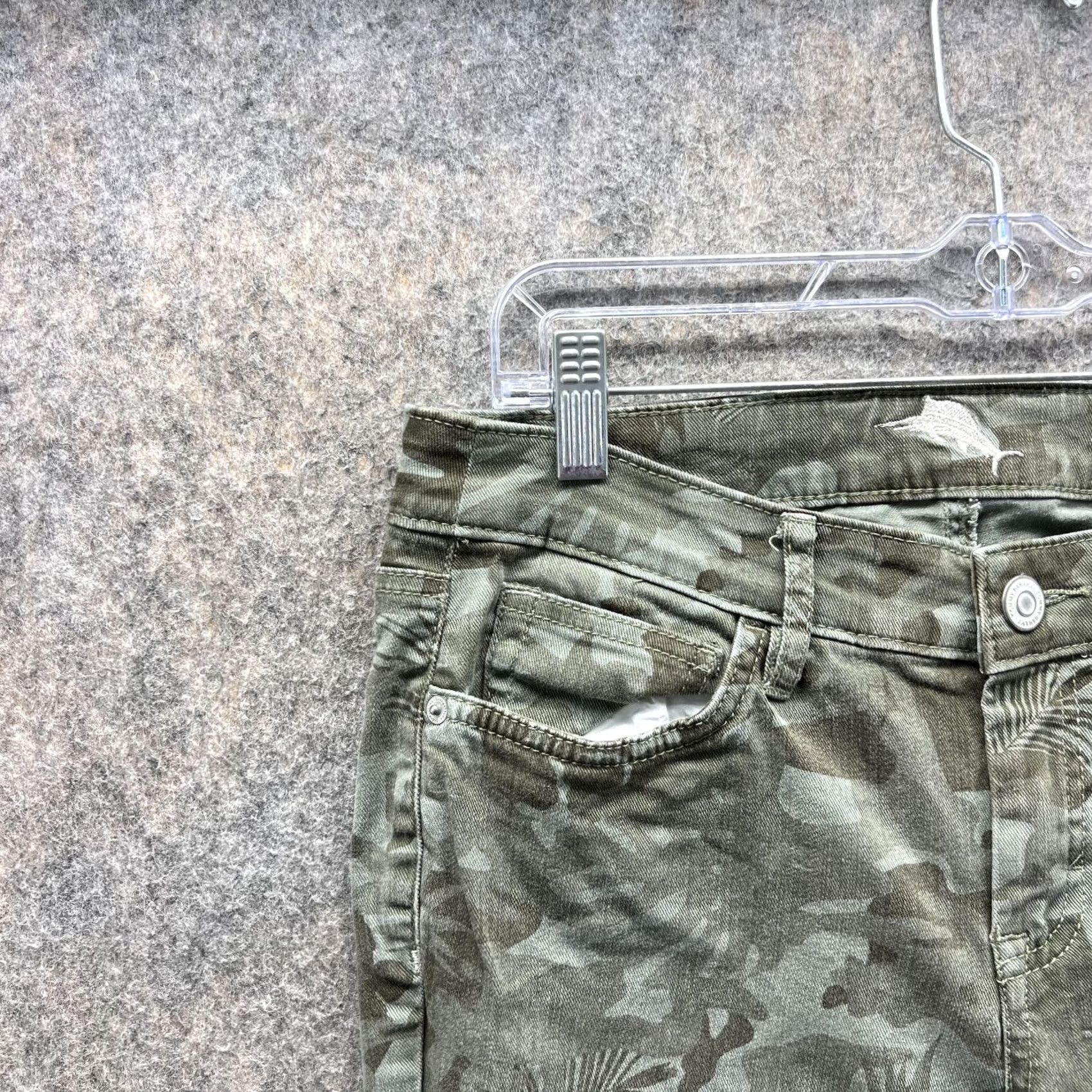 Tommy Bahama Tommy Bahama Pants Women 4 28 Camouflage Skinny Ankle Cotton Tencel Casual Cotton Green 26 In Inseam Pockets Size 27" / US 4 / IT 40 - 3 Thumbnail