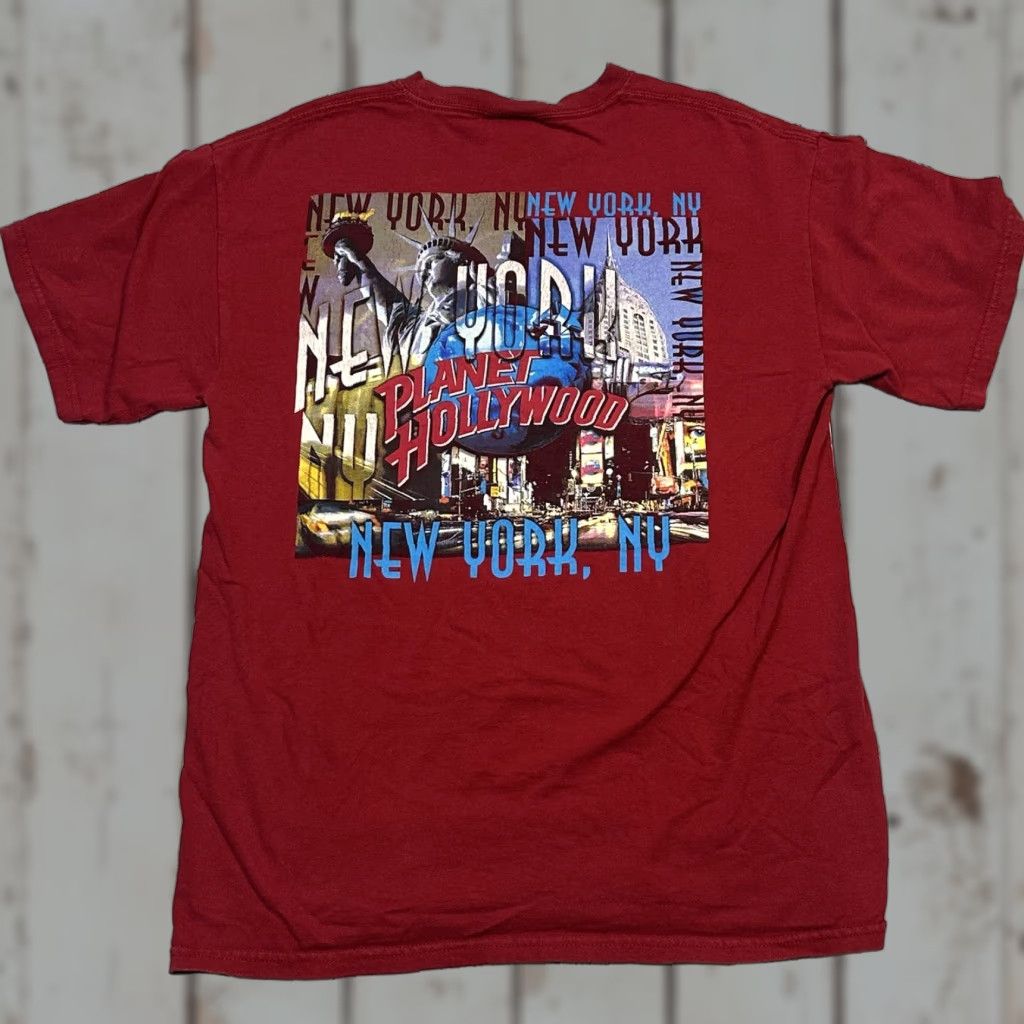 Planet Hollywood VTG Planet Hollywood Tee Shirt Adults M Red City 90s Logo Graphic Print Vintage Mens Womens Boys Girls Size US M / EU 48-50 / 2 - 1 Thumbnail