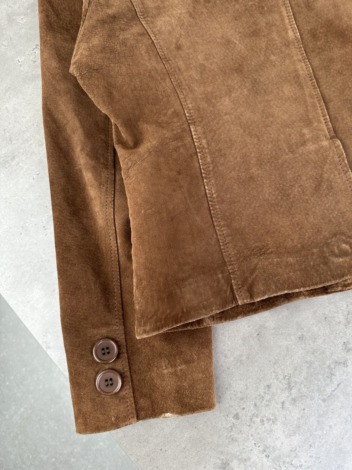 Japanese Brand Vintage Suede Jacket Size M / US 6-8 / IT 42-44 - 14 Thumbnail