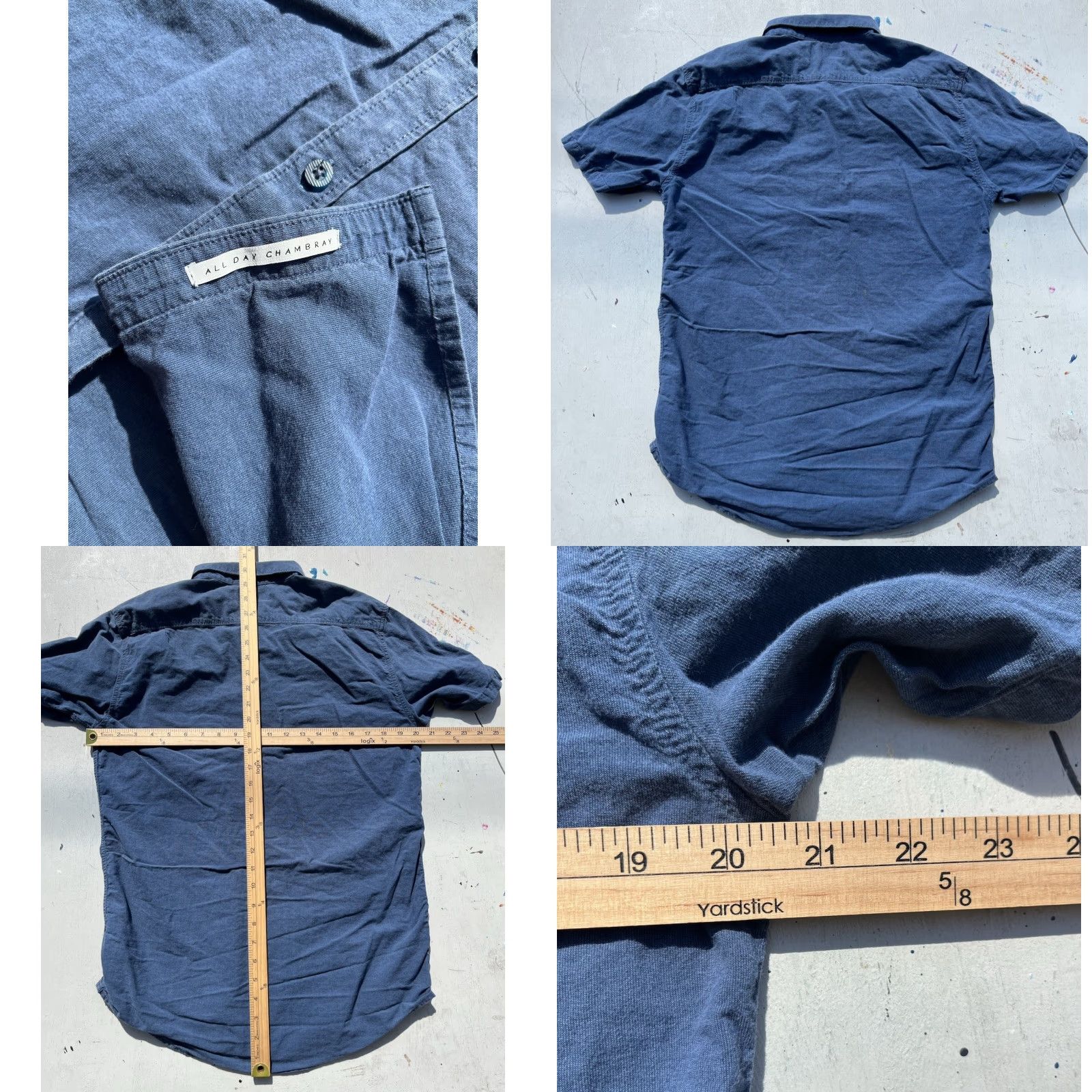 Billabong Billabong Shirt Blue Pocket L Chambray Light Beach Surf Outdoor Camp City Mens Size US L / EU 52-54 / 3 - 8 Thumbnail