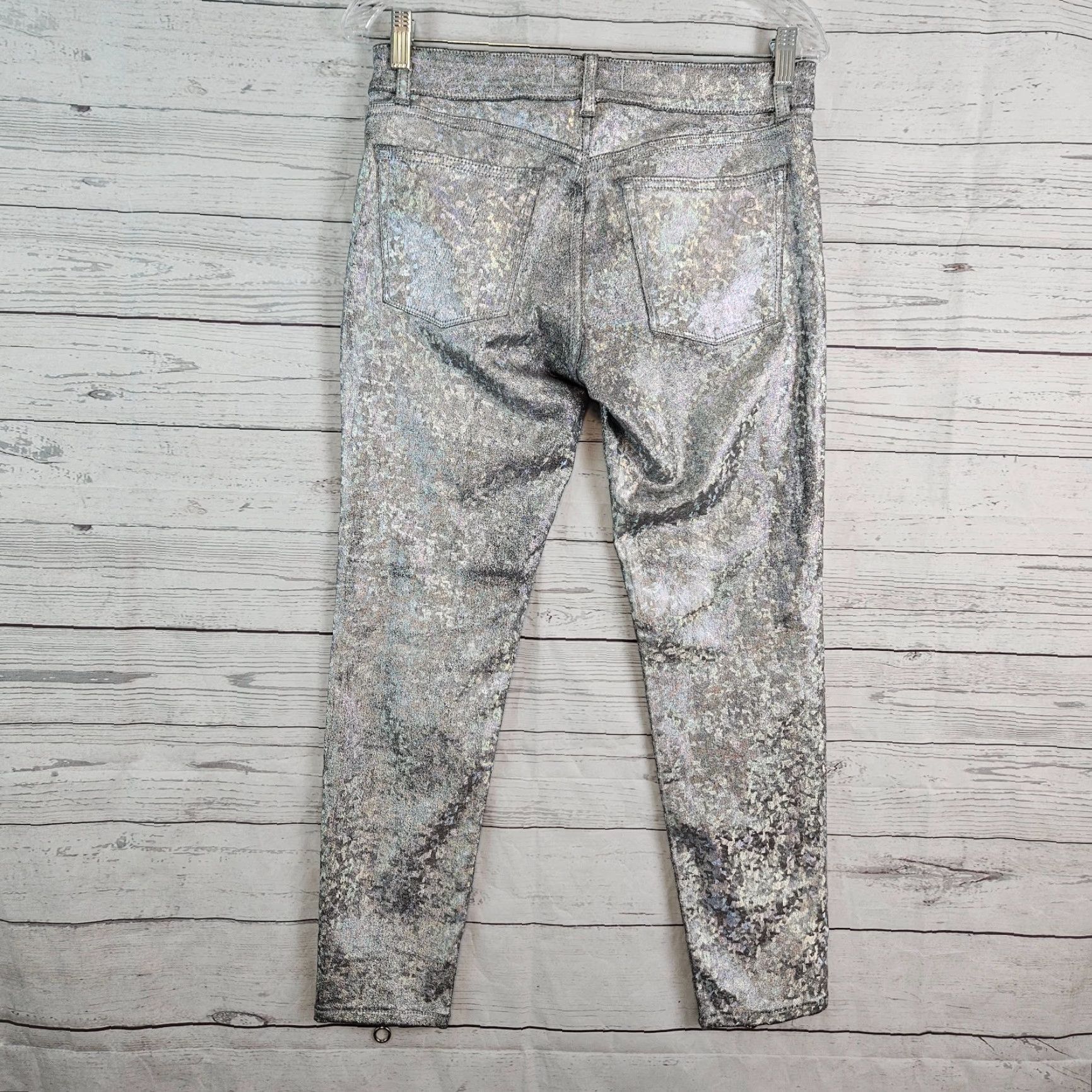 DL1961 DL1961 Womens Florence Instasculpt Cropped Jeans 27 Silver Denim Ankle Zip Mid Rise Jeans Womens 27 Silver DL1961 Florence Instasculpt Cropped Size 27" / US 4 / IT 40 - 4 Thumbnail