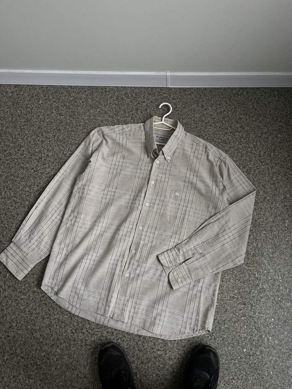 Burberry × Vintage VINTAGE BURBERRY nova check shirt XXL Size US XXL / EU 58 / 5 - 1 Thumbnail