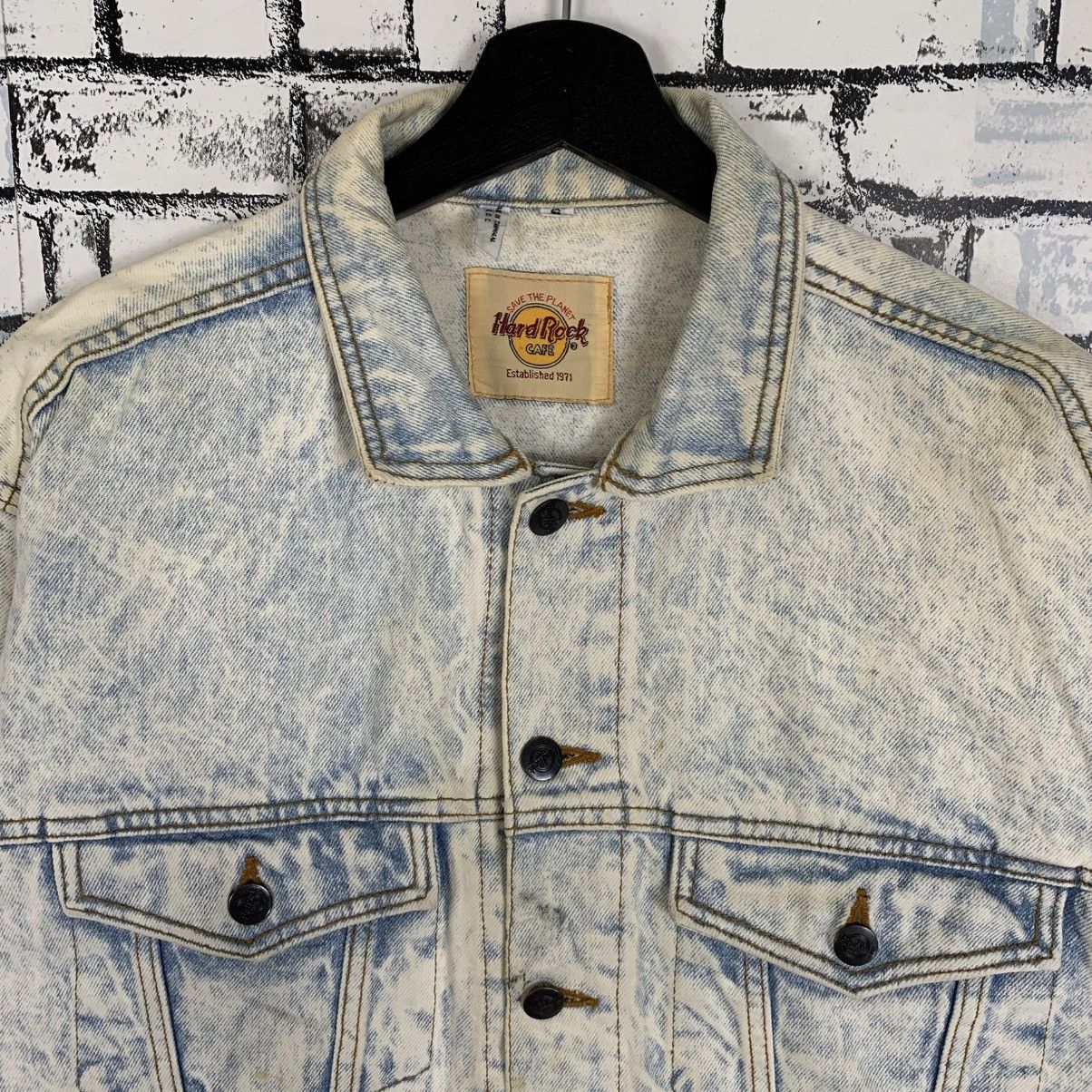 Hard Rock Cafe × Vintage Vintage Hard Rock Cafe Orlando Denim Jacket Small Size Size US S / EU 44-46 / 1 - 4 Thumbnail