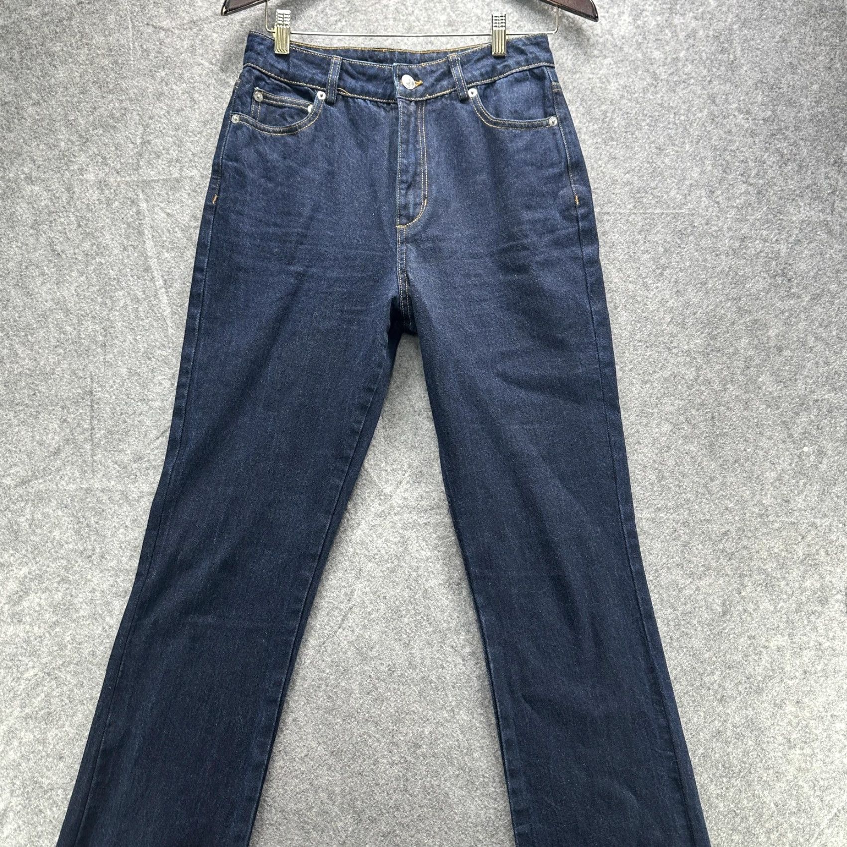 SER.O.YA SER.O.YA Jeans Womens 26 Blue Rinse High Rise Straight Selvedge Denim 5 Pocket Size 26" / US 2 / IT 38 - 2 Thumbnail