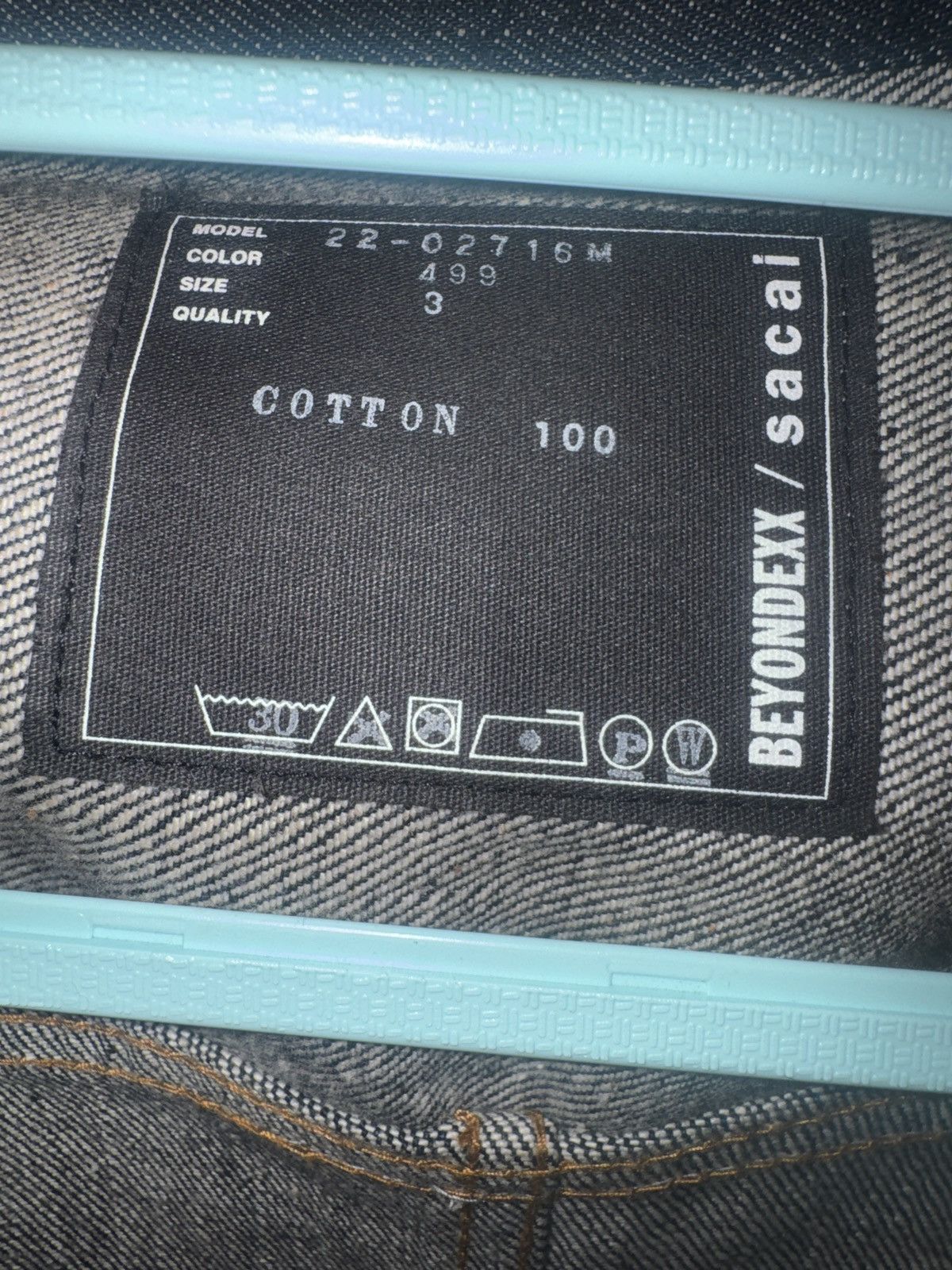Sacai Sacai 22AW x BEYONDEXX 1st Type Denim Tracker Jacket Size US L / EU 52-54 / 3 - 4 Thumbnail
