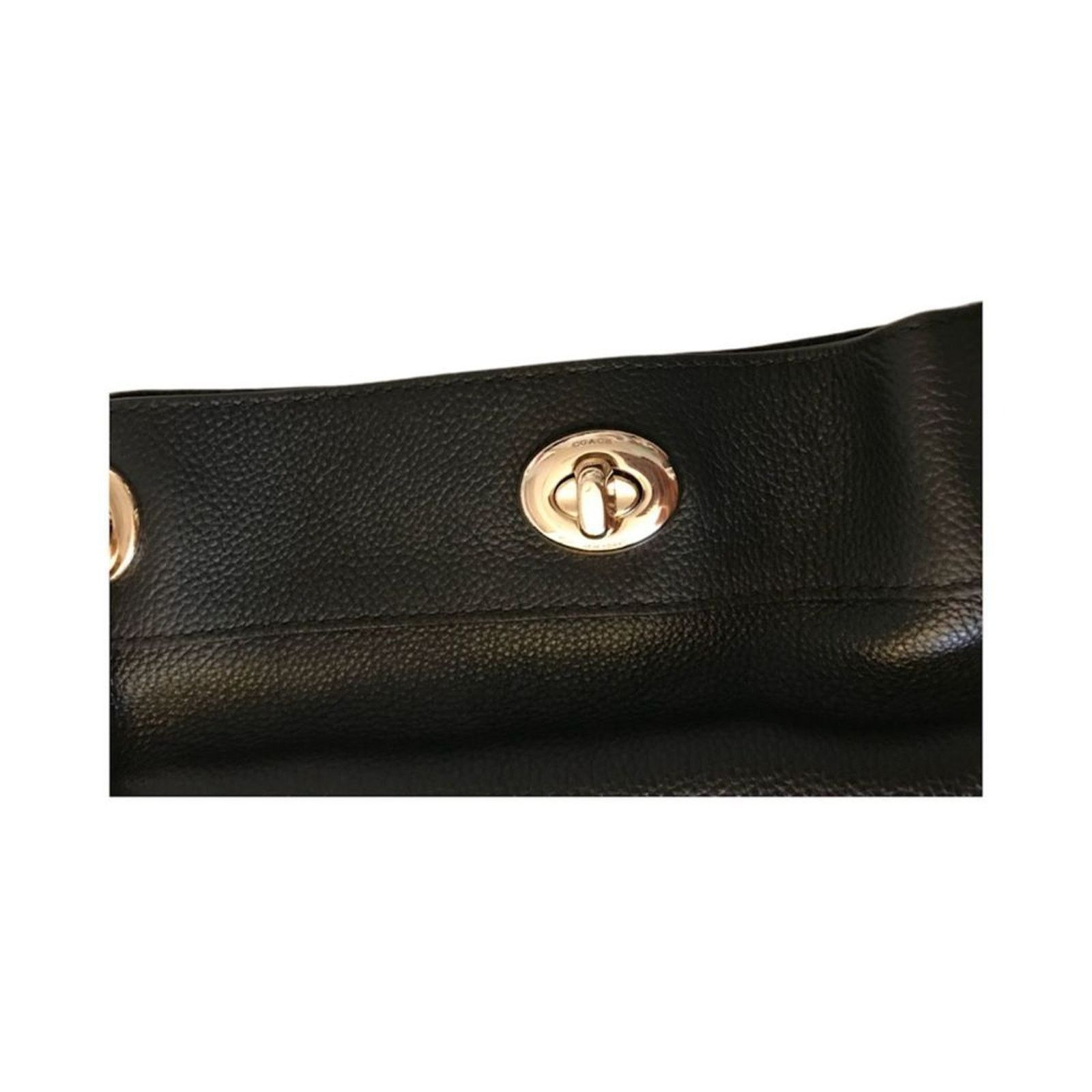 Coach NWOT Coach Turnlock Edie Pebble Leather Shoulder Bag 36855 Size ONE SIZE - 6 Thumbnail