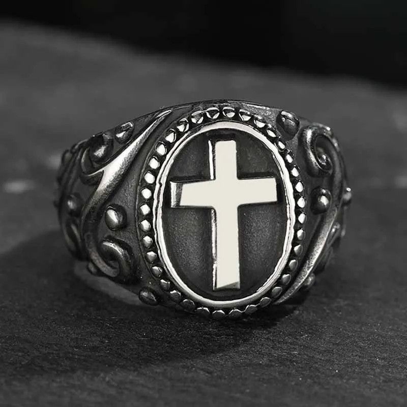 Japanese Brand × Jewelry × Vintage Goth Cross Ring Size ONE SIZE - 2 Thumbnail