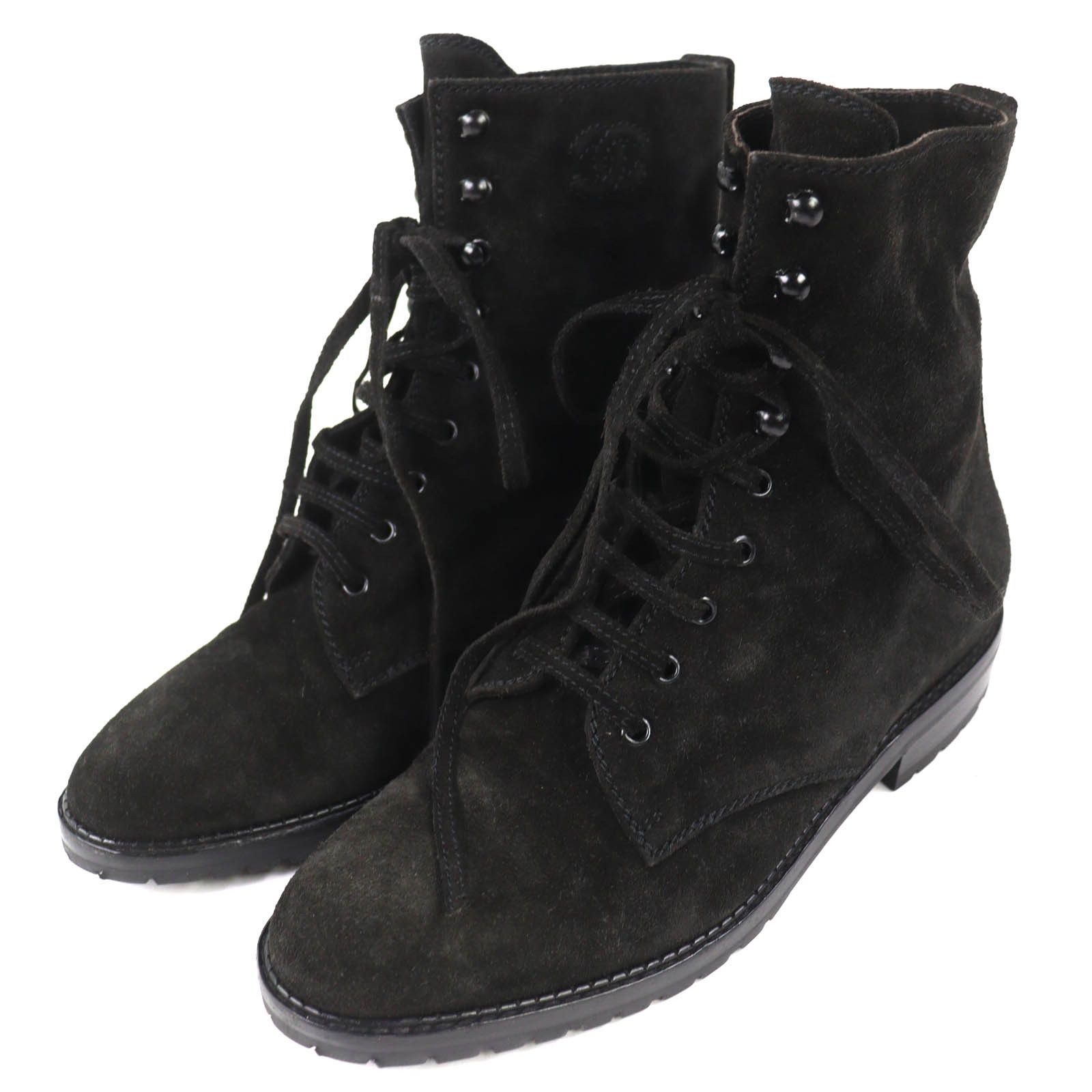 Chanel Chanel Chanel Suede Short Boots Leather Shoes DUTY FREE for USA Size ONE SIZE - 1 Thumbnail