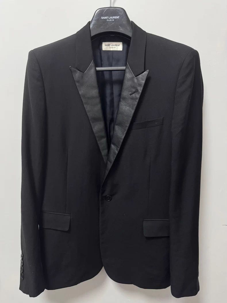 Saint Laurent Paris Saint Laurent Paris 14ss sheepskin collar gun lapel smoking Size 52R - 1 Thumbnail