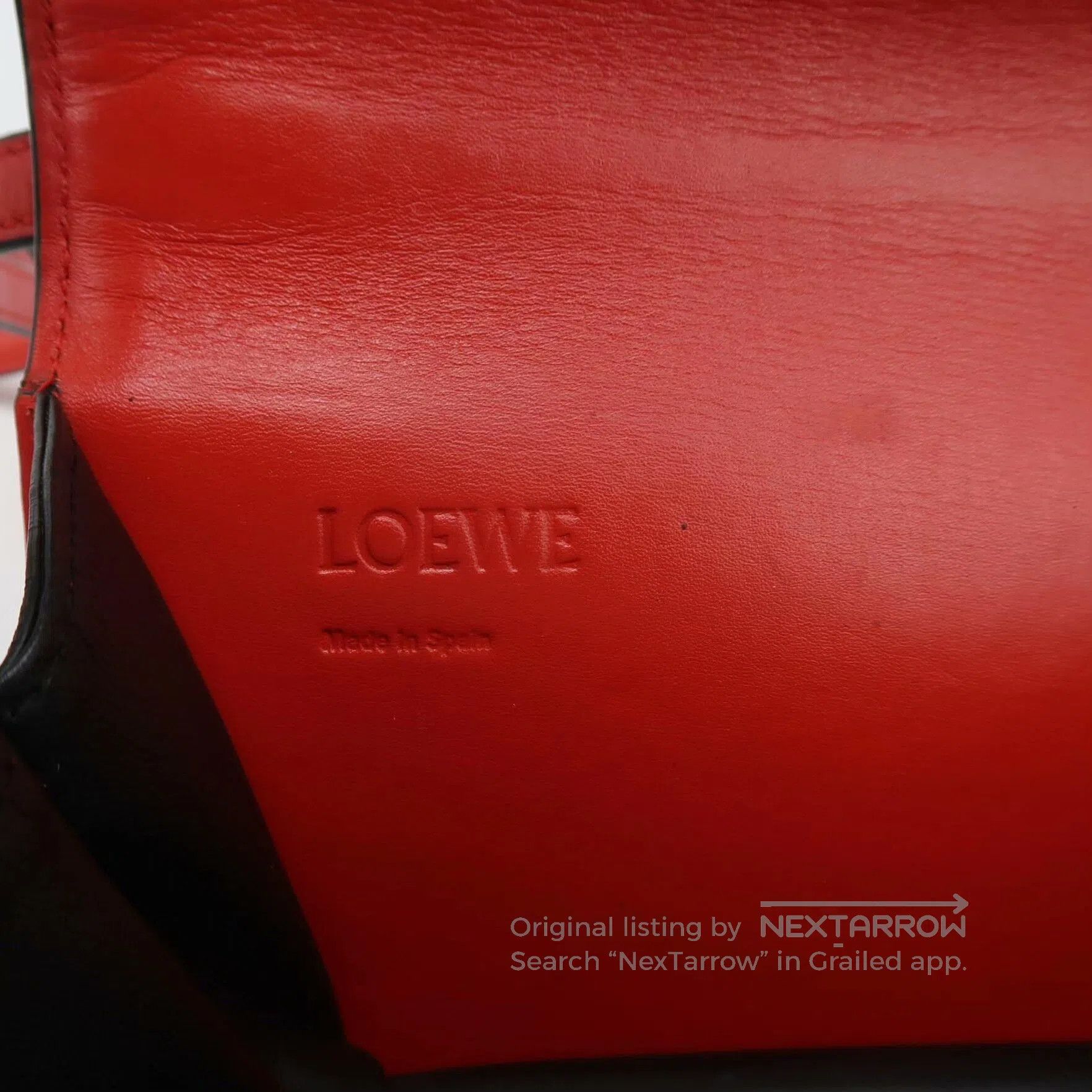 Loewe Loewe Barcelona Triangle Bag Red Small. Size ONE SIZE - 7 Thumbnail