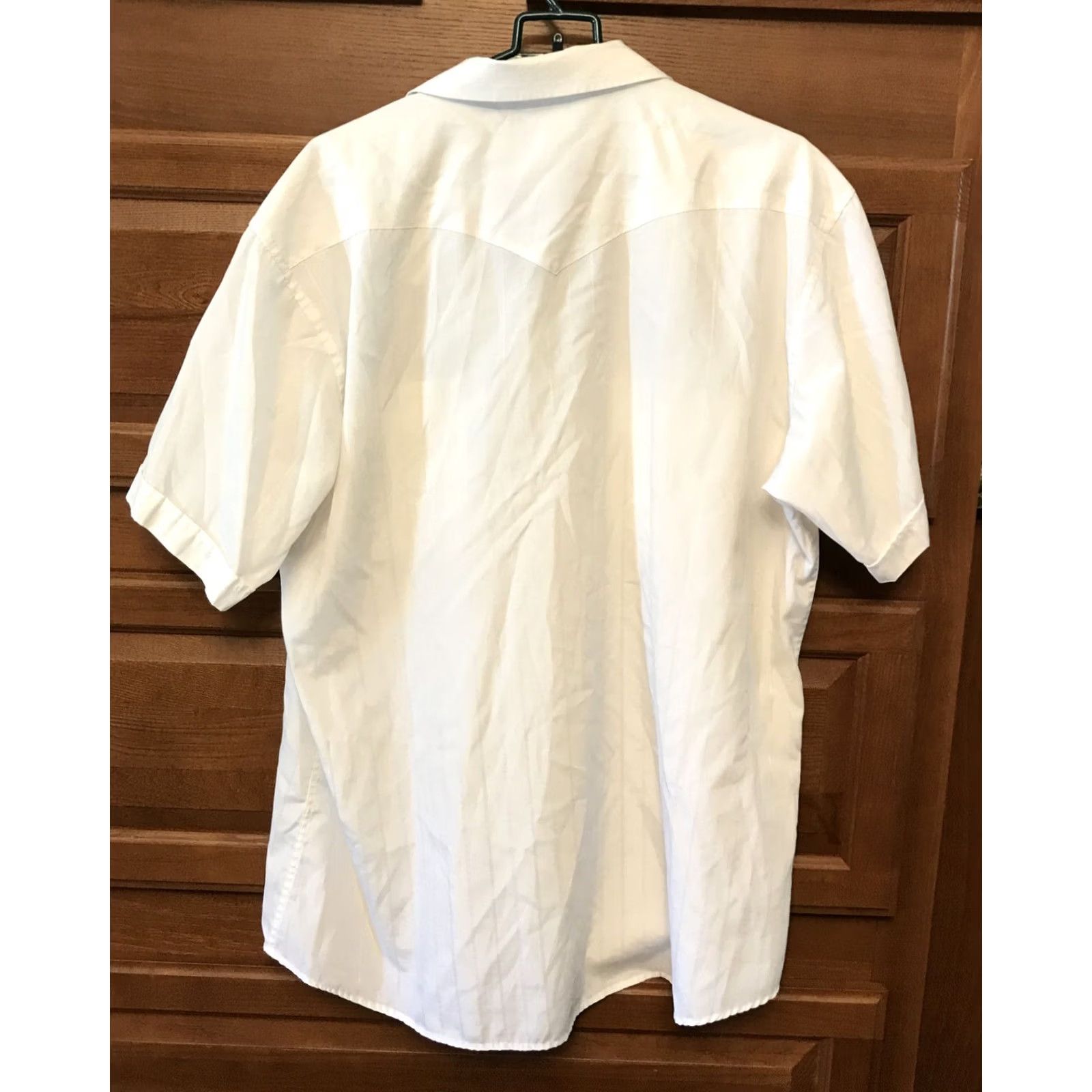 Vintage Panhandle Slim Shirt Men's XL White Pearl Snap Short Sleeve Striped 1167 Size US XL / EU 56 / 4 - 2 Thumbnail