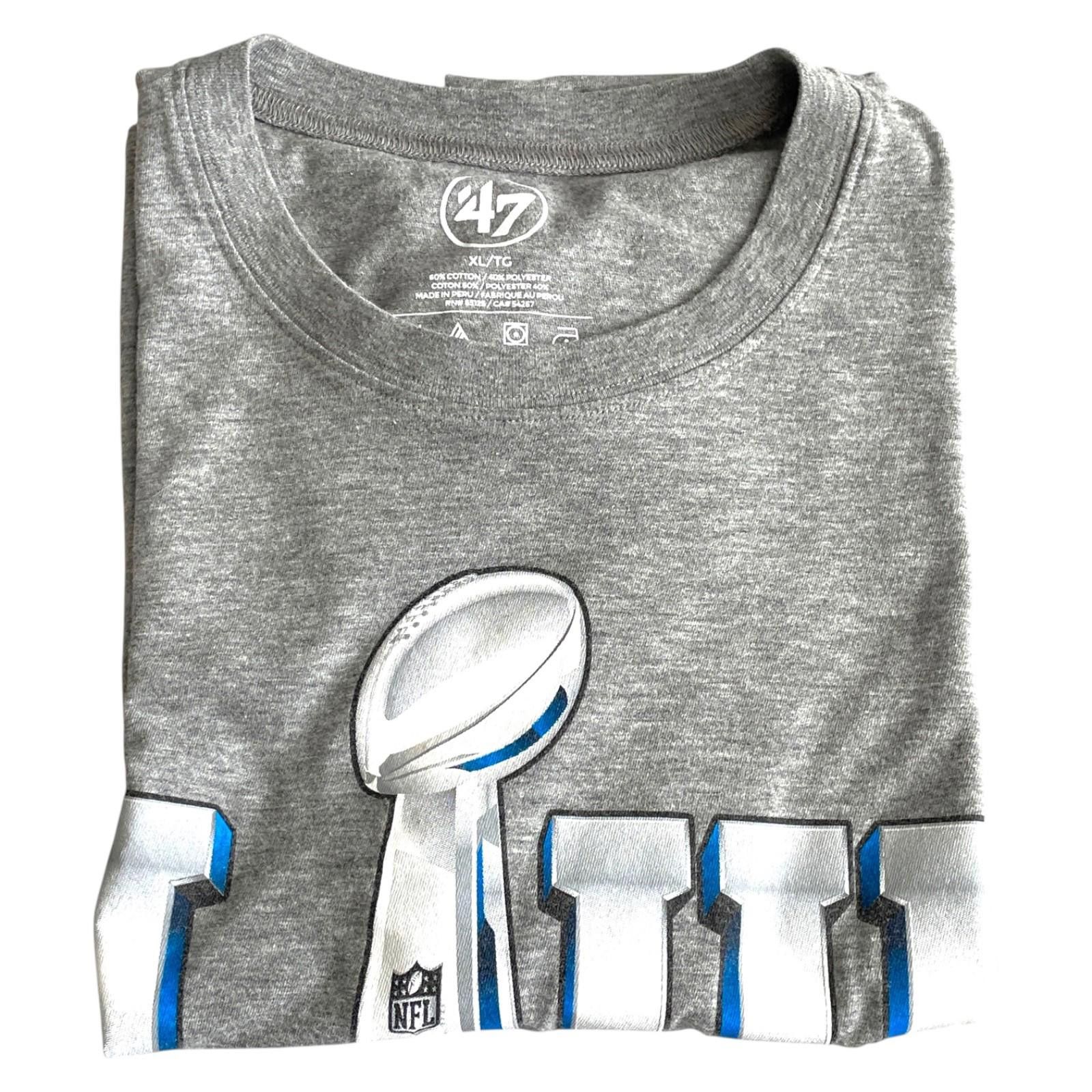 47 NFL Super Bowl LIII Men’s Gray Tee by '47 Patriots Rams XL Size US XL / EU 56 / 4 - 2 Thumbnail