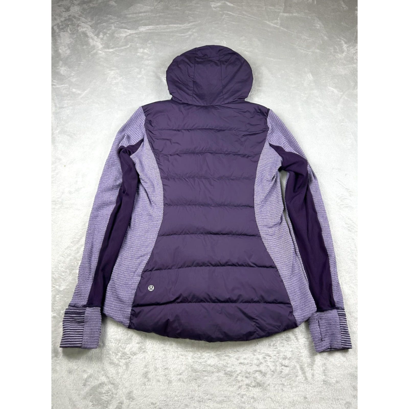 Lululemon VINTAGE Lululemon Puffer Jacket Womens 8 Down Hooded Zip Pockets 800 Fill Purple Long Sleeve Shirt Womens Size M / US 6-8 / IT 42-44 - 3 Thumbnail