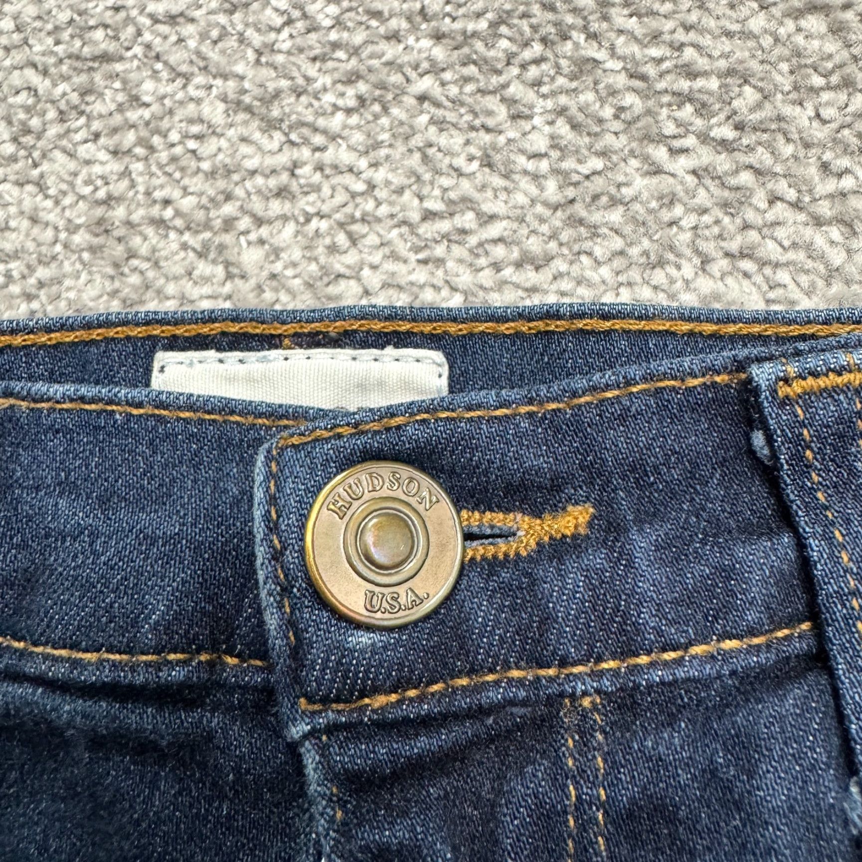 Hudson VINTAGE Hudson Women's Skinny Jeans 26 Dark Wash Cotton Blend Casual Slim Fit Mid Rise 28" Inseam Blue Girl Size 26" / US 2 / IT 38 - 6 Thumbnail