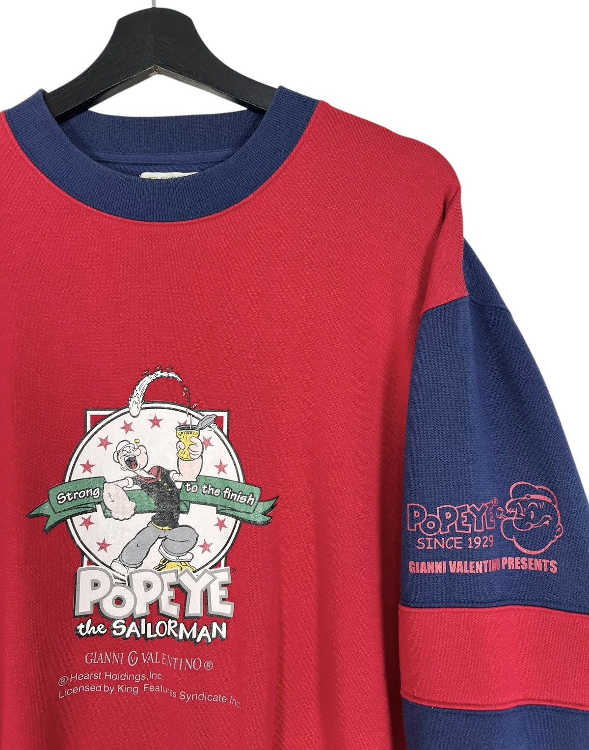 Cartoon Network × Gianni Valentino × Vintage 90s Vintage Popeye The Sailorman x Gianni Valentino Size US XL / EU 56 / 4 - 4 Thumbnail