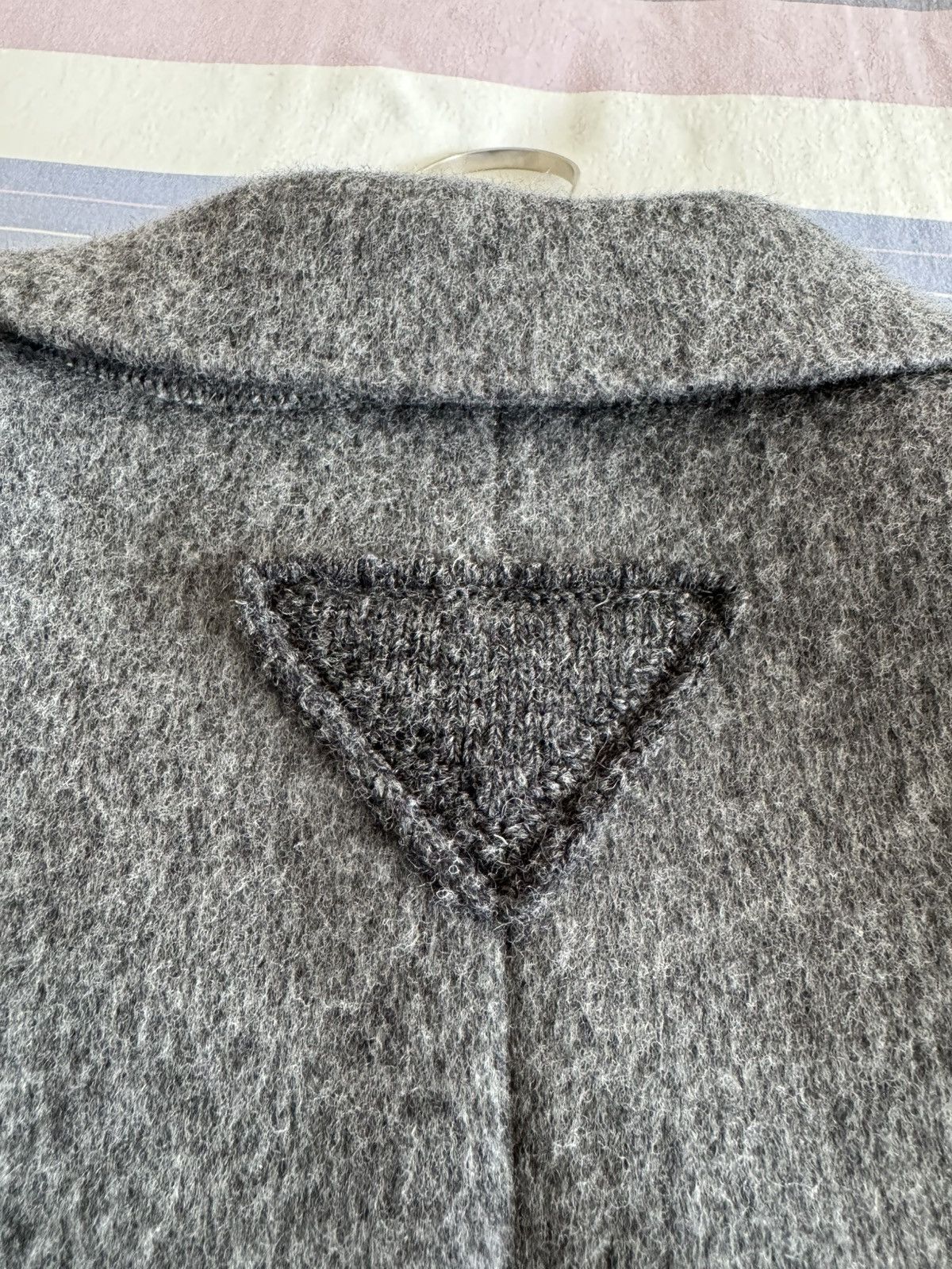 Prada Prada Single-breasted Wool Coat in Slate Grey Size 48R Size US M / EU 48-50 / 2 - 11 Thumbnail
