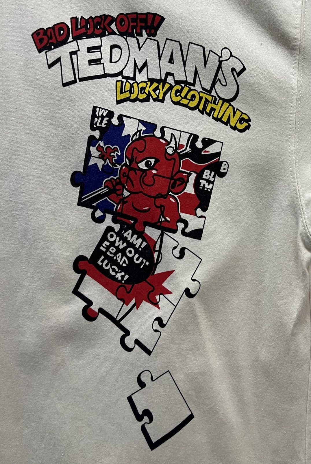 Tedman × Vintage TED COMPANY BAD LUCK OFF!! TEDMAN’S LUCKY CLOTHING SHIRT Size US S / EU 44-46 / 1 - 4 Thumbnail