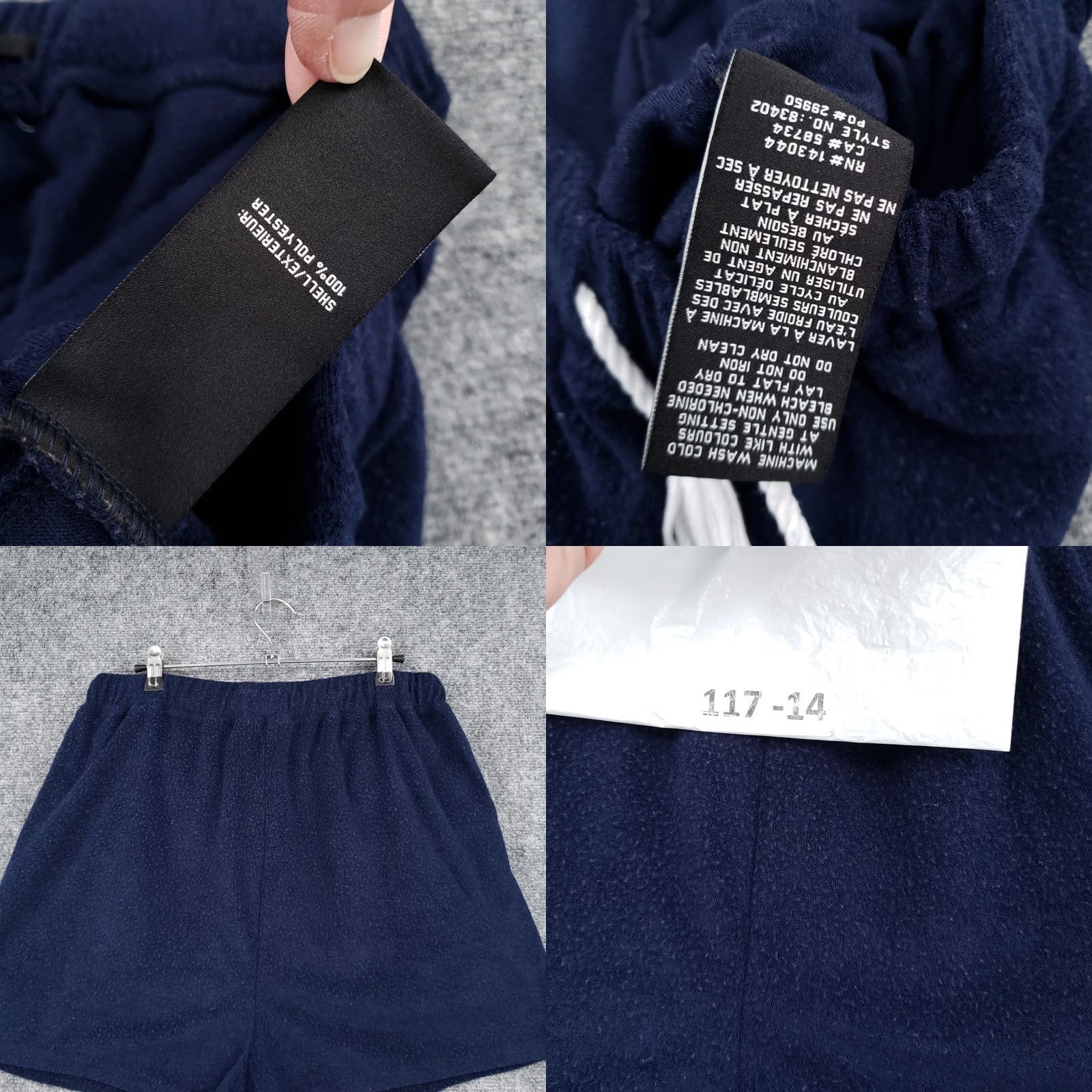 7 For All Mankind 7 For All Mankind Sleep Shorts Womens L Large Blue Fleece Lounge Drawstring Size 36" / US 14 / IT 50 - 9 Thumbnail