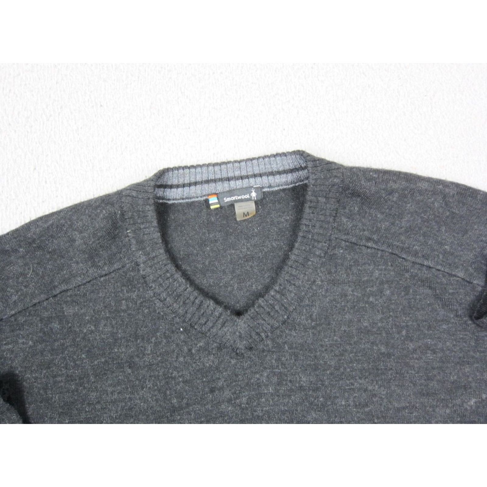 Smartwool SmartWool Sweater Mens M Black V-Neck Merino Wool Pullover 90s Crewneck Shirt Man Regular Winter Fall Summer 90s Mens Size US M / EU 48-50 / 2 - 2 Thumbnail