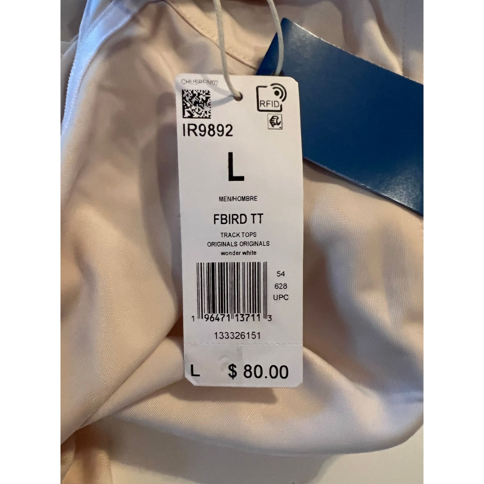 Adidas Adidas Firebird Track Jacket Beige Wonder White Full Zip Size US L / EU 52-54 / 3 - 6 Thumbnail