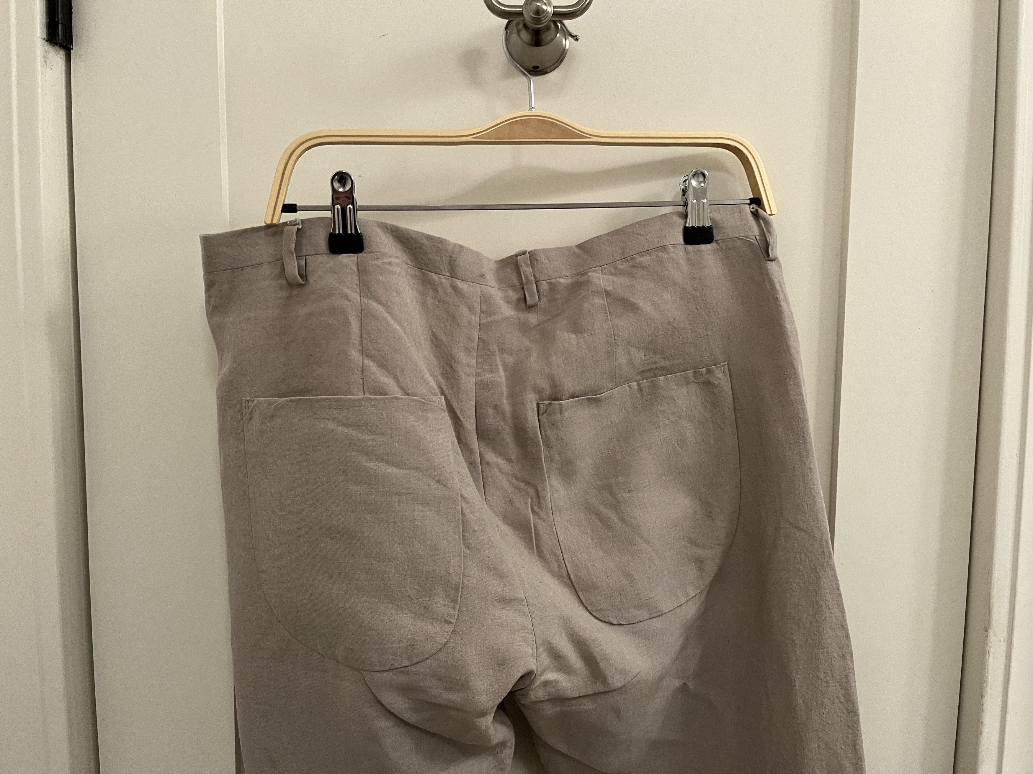 Label Under Construction Label Under Construction one cut pants gray linen $900 Size US 32 / EU 48 - 8 Thumbnail
