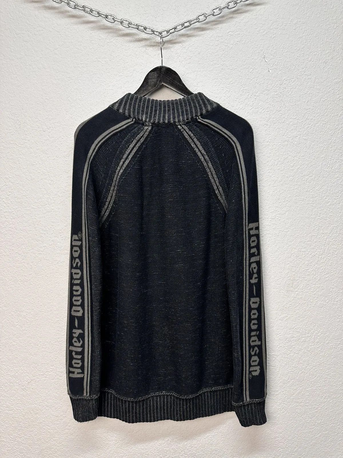 Harley Davidson 👉 Y2K Avantgarde Distressed Sweater Harley Davidson Japan Size US L / EU 52-54 / 3 - 12 Thumbnail