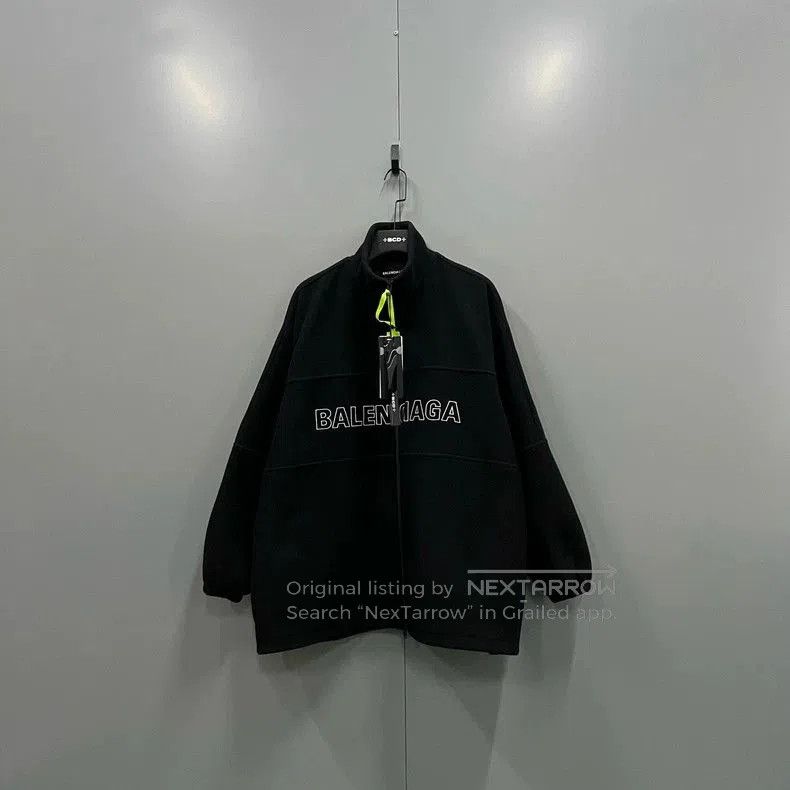 Balenciaga Balenciaga Black Logo Zip Jacket. Size US S / EU 44-46 / 1 - 1 Thumbnail