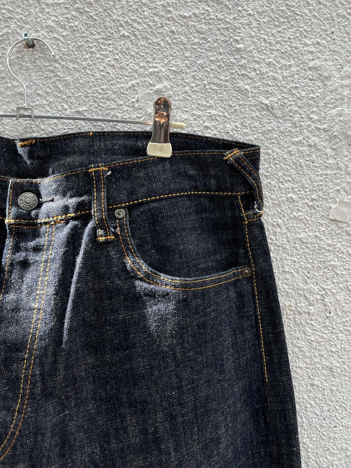 Evisu 2000’s Evisu Brushstroke Daicock Selvedge Jeans Size US 34 / EU 50 - 12 Thumbnail