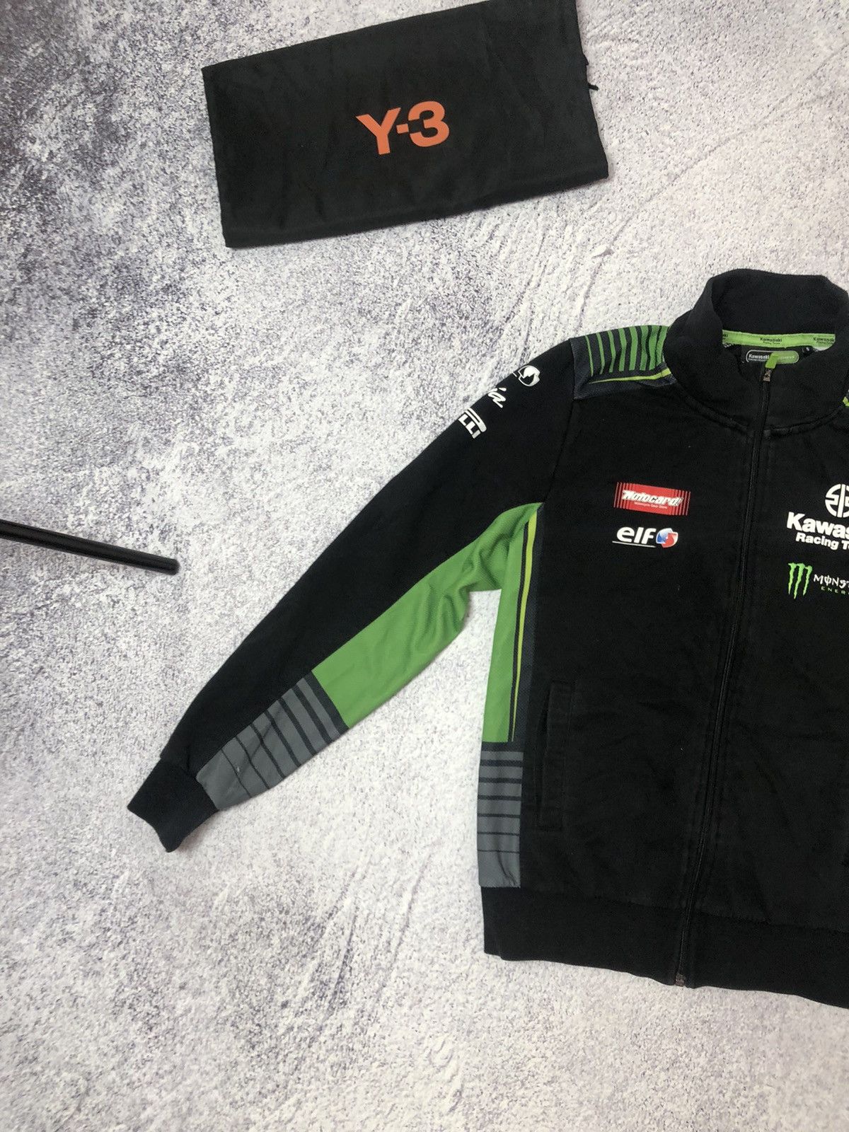 Vintage Men’s sweater Kawasaki recing Team size S Moto vintage Size US S / EU 44-46 / 1 - 2 Thumbnail