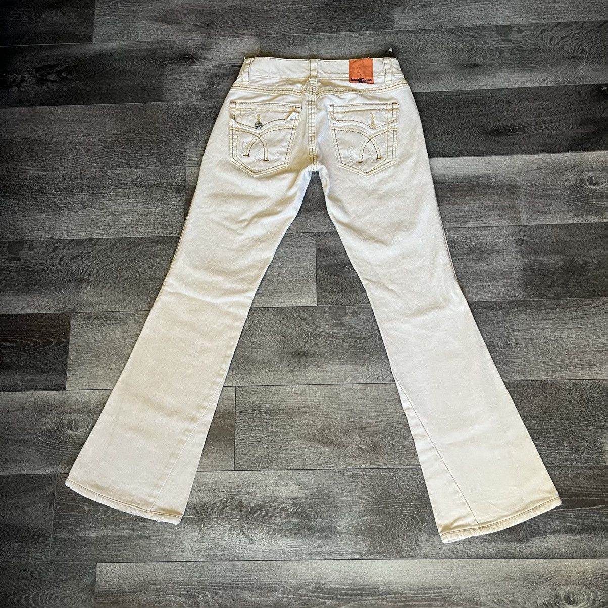 Vintage Vintage Y2K 2000s Tag + Brand Flare Denim Jeans Low Rise 28 Size 28" / US 6 / IT 42 - 1 Thumbnail