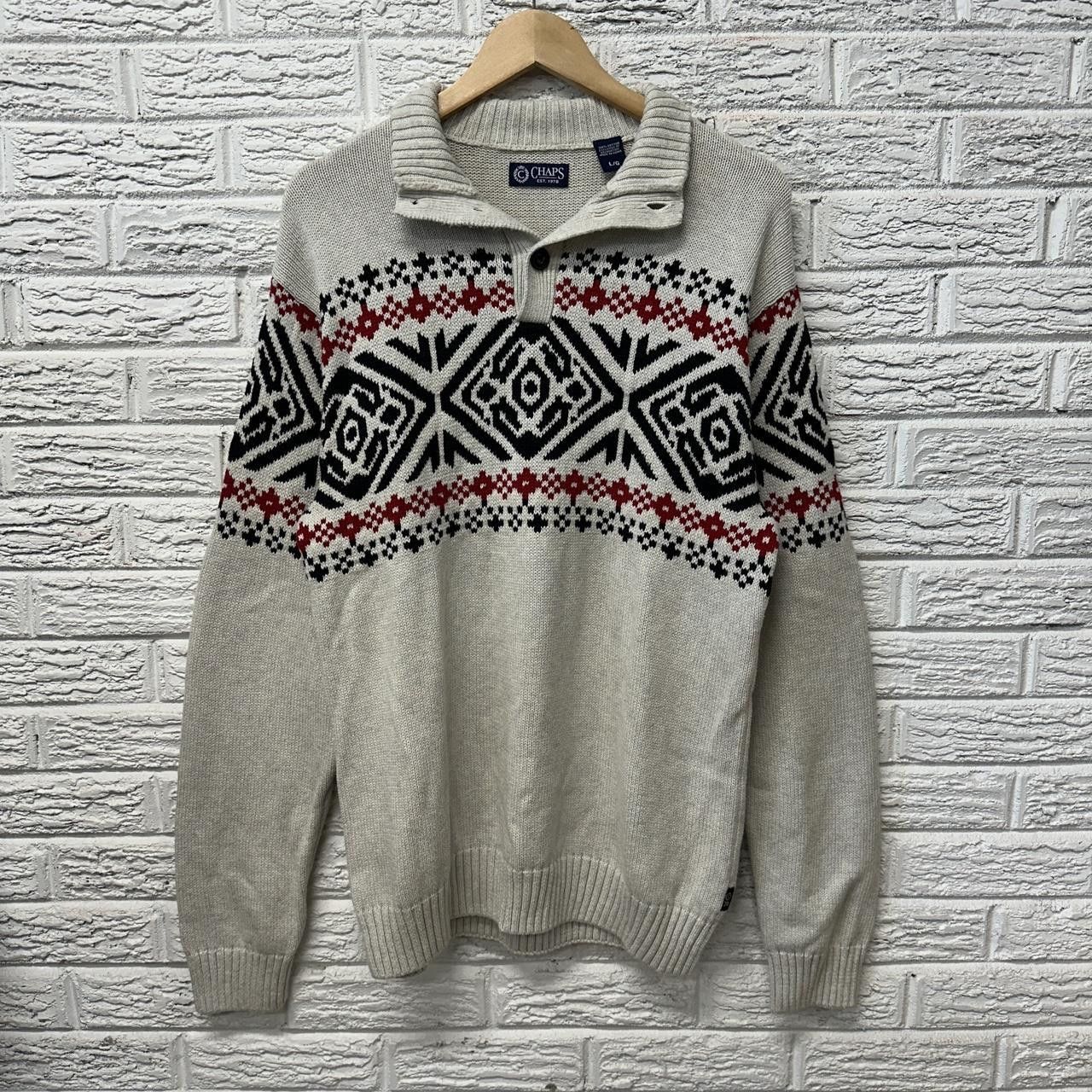 Chaps Vintage Chaps Polo Ralph Lauren 1:4 Button Sweater Men’s L Size US L / EU 52-54 / 3 - 2 Thumbnail