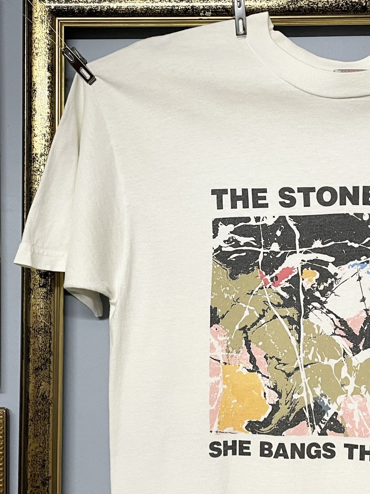 Vintage Vintage 90s The Stone Roses ‘She Bangs The Drums’ Og Tshirt Size US L / EU 52-54 / 3 - 4 Thumbnail