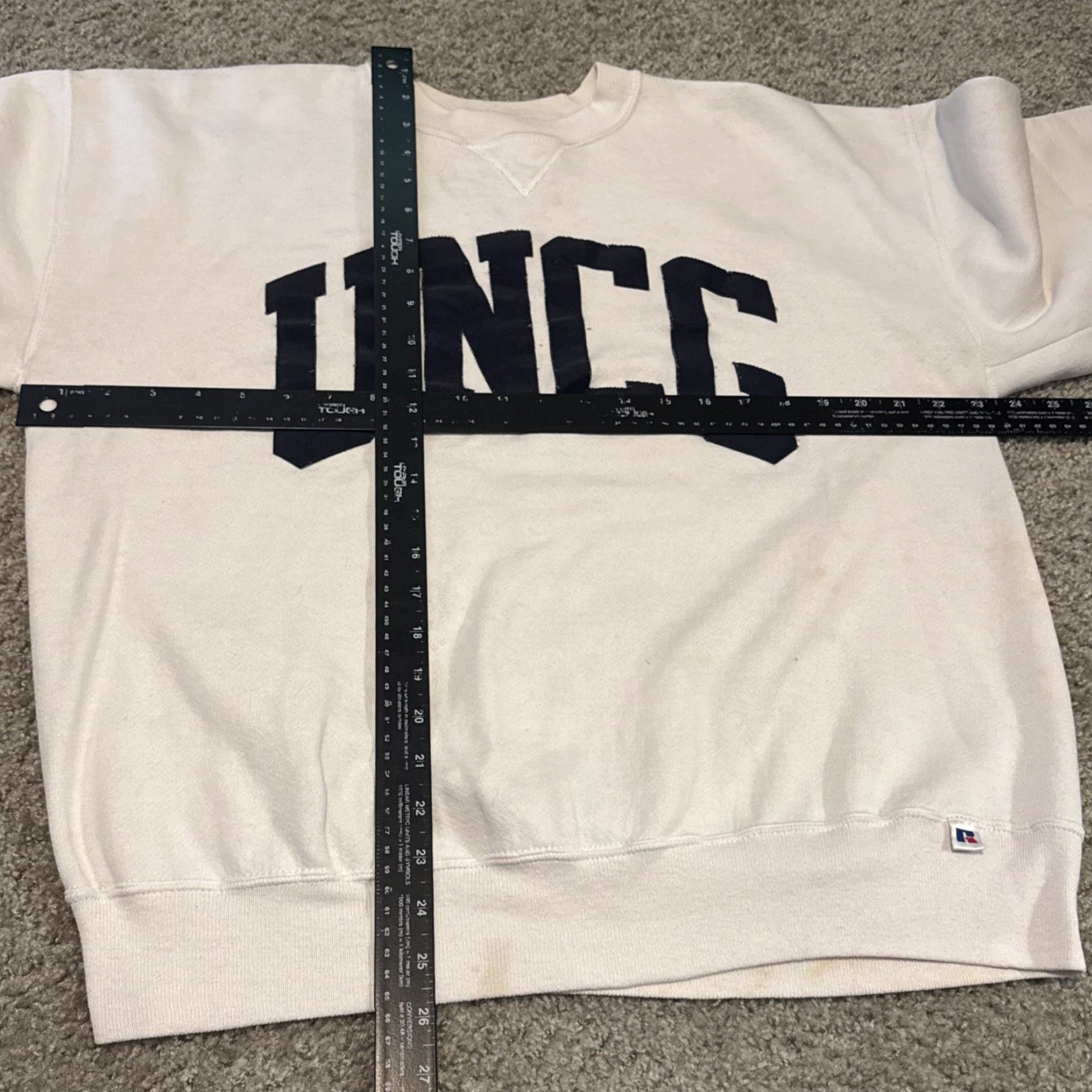 Russell Athletic VINTAGE Russell Athletic USA Crewneck Sweatshirt XL Mens White Pullover USA Theme Men XL White Russell Athletic Crewneck Sweatshirt Size US XL / EU 56 / 4 - 6 Thumbnail