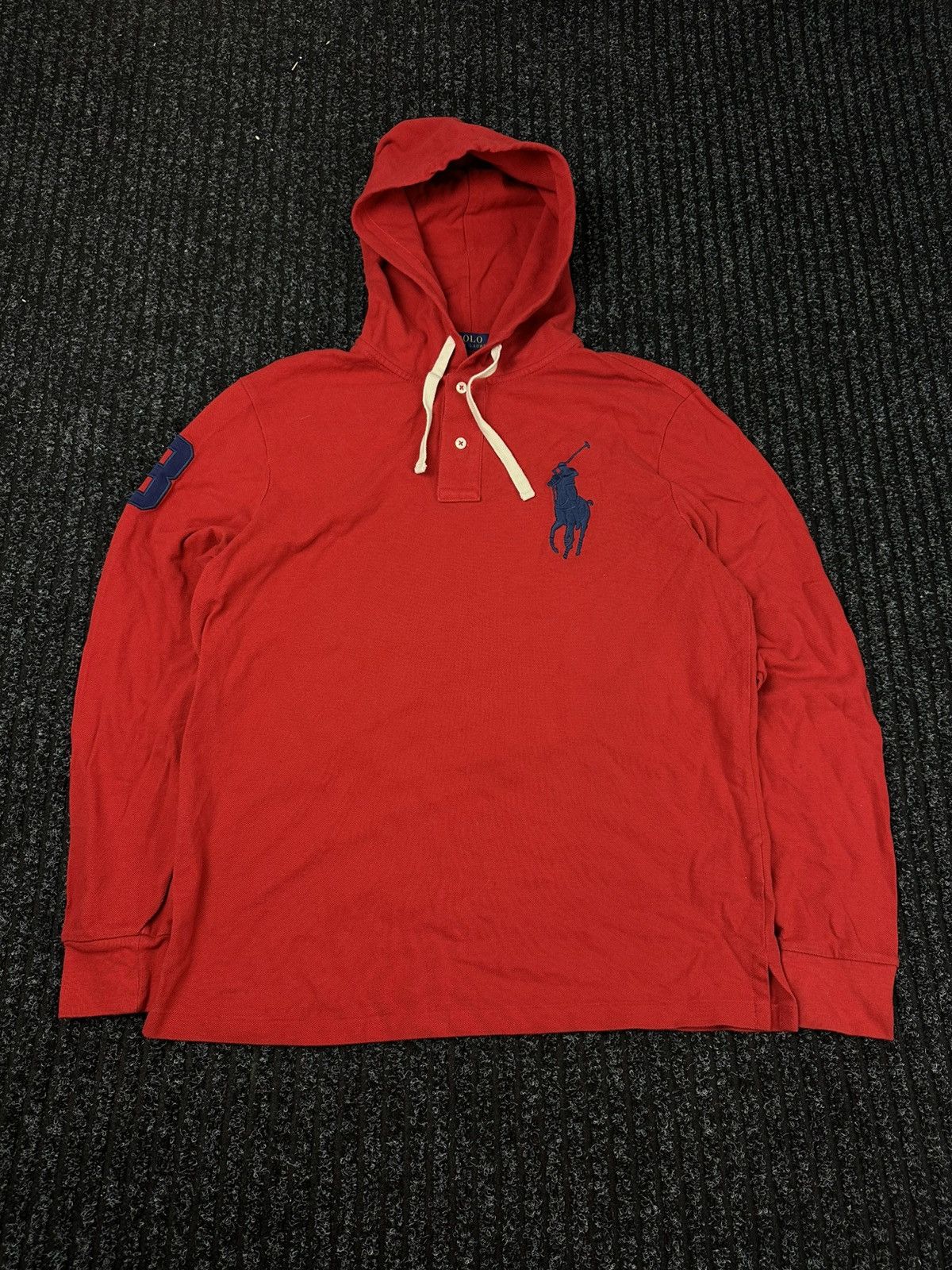 Polo Ralph Lauren Polo Ralph Lauren #3 Red Hoodie Streetwear Y2K Size US M / EU 48-50 / 2 - 1 Thumbnail