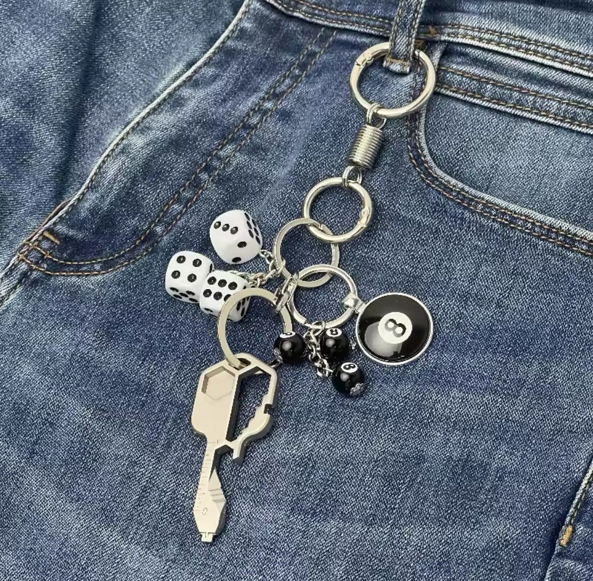 Vintage Silver Chain Jeans Carabiner Set Size ONE SIZE - 1 Thumbnail