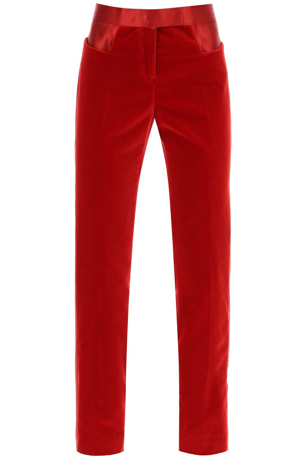 Tom Ford TOM FORD Velvet Pants With Satin Bands Size 27" / US 4 / IT 40 - 1 Thumbnail