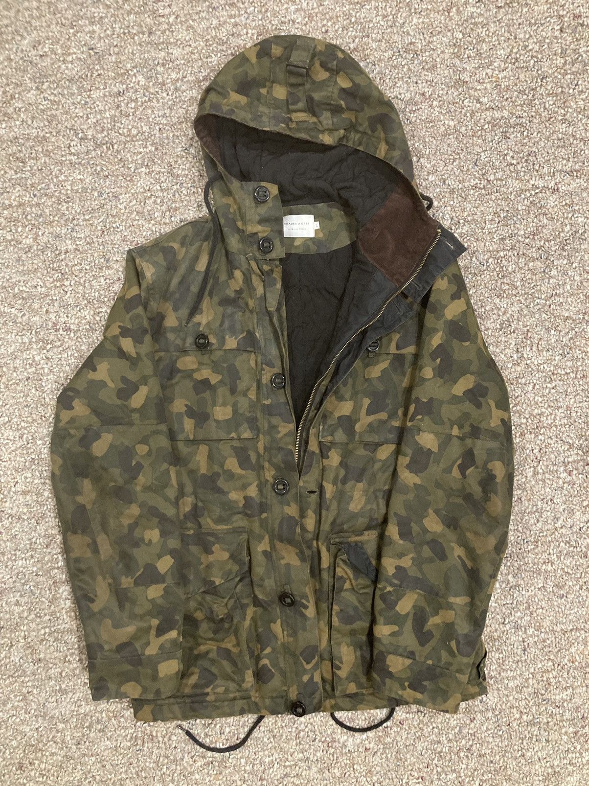 image of Shades Of Grey By Micah Cohen Camouflage Jacket Size Large, Men's