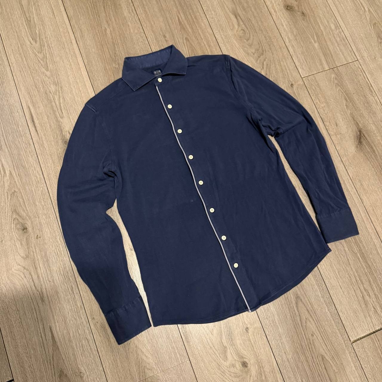 Boggi boggi milano men shirt buttons up Slim Fit Size S Blue Size US S / EU 44-46 / 1 - 2 Thumbnail