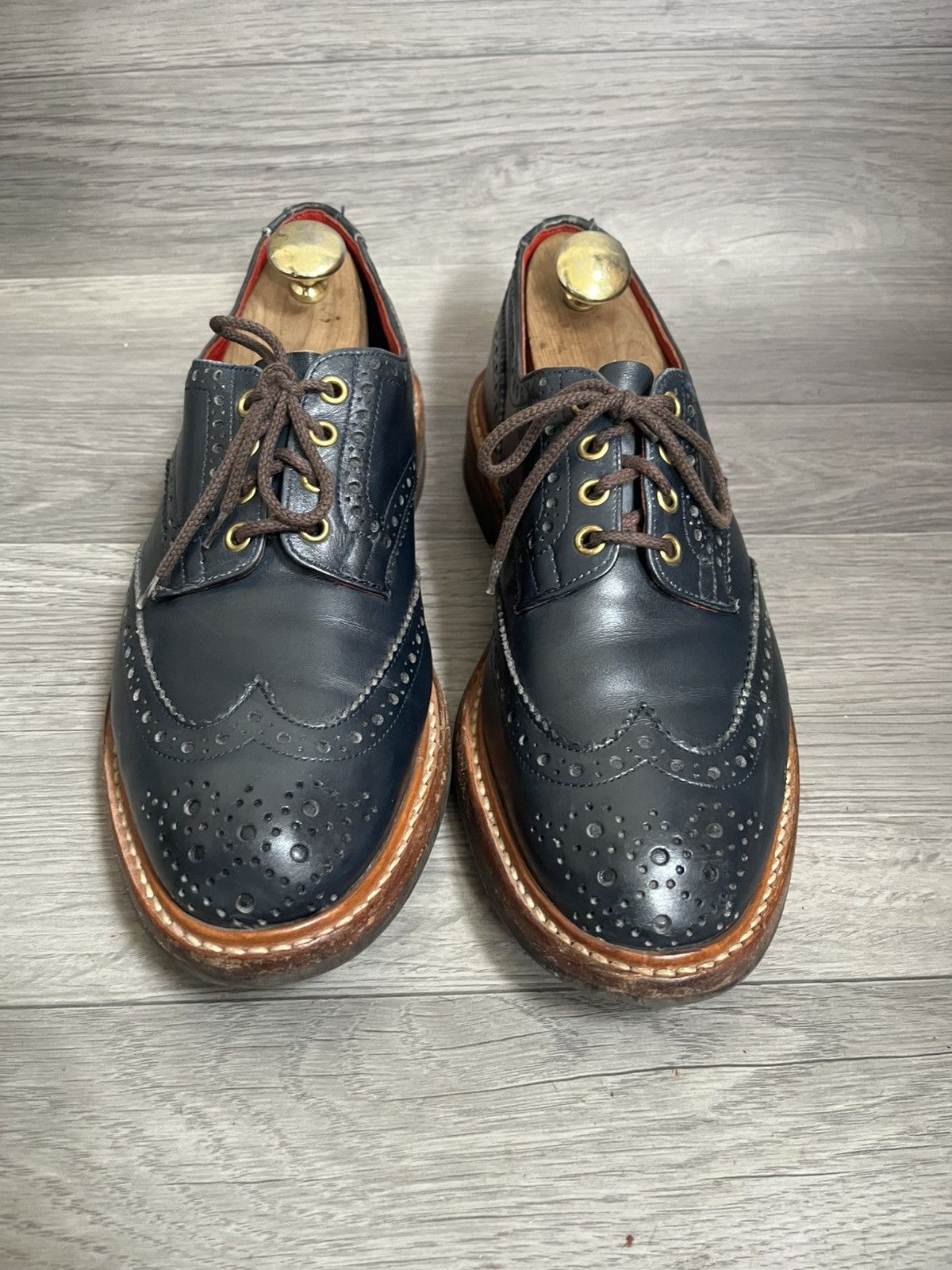 Tricker's Trickers bourton country brogue leather shoes uk 8.5 Size US 9.5 / EU 42-43 - 2 Thumbnail