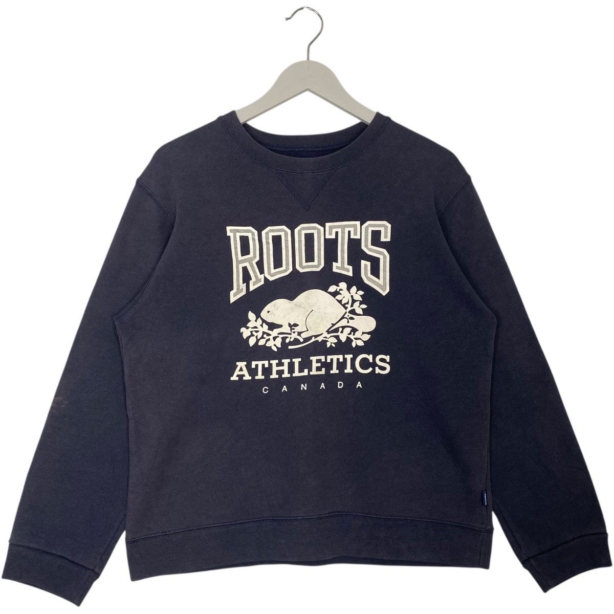 Vintage Vintage Roots Black Big Logo Crewneck Sweatshirt Size S Size US S / EU 44-46 / 1 - 1 Thumbnail