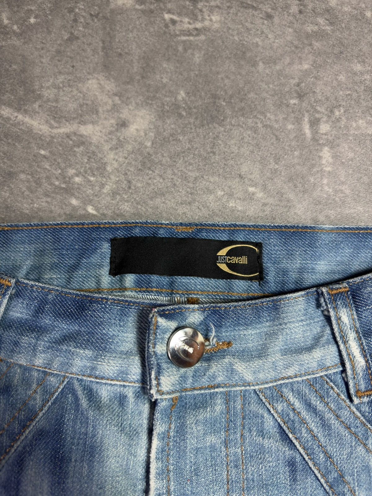Just Cavalli 00s Just Cavalli Colorblock Dyed Flared Denim Jeans 32 48 Size US 32 / EU 48 - 8 Thumbnail