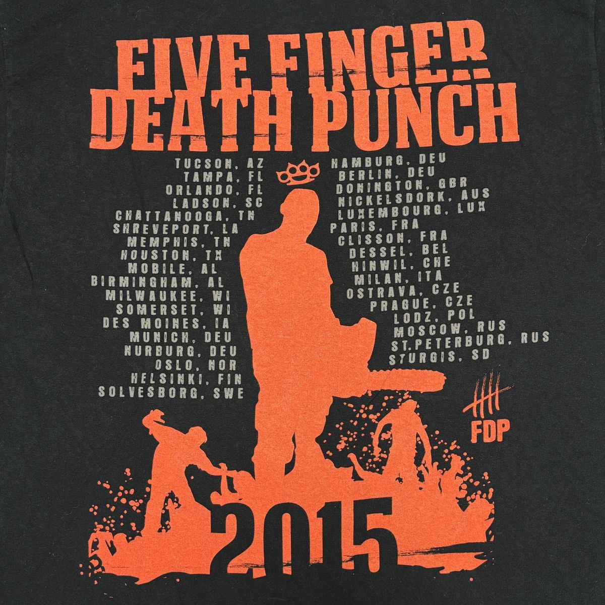 Band Tees × Vintage Five Finger Death Punch Shirt Vintage Band Tees Size US L / EU 52-54 / 3 - 12 Thumbnail