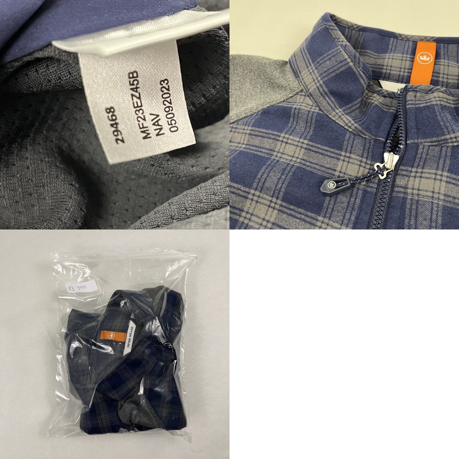 Peter Millar Peter Millar Jacket Mens Large Blue Plaid Flannel Merge Elite Hybrid Golf Preppy Size US L / EU 52-54 / 3 - 9 Thumbnail