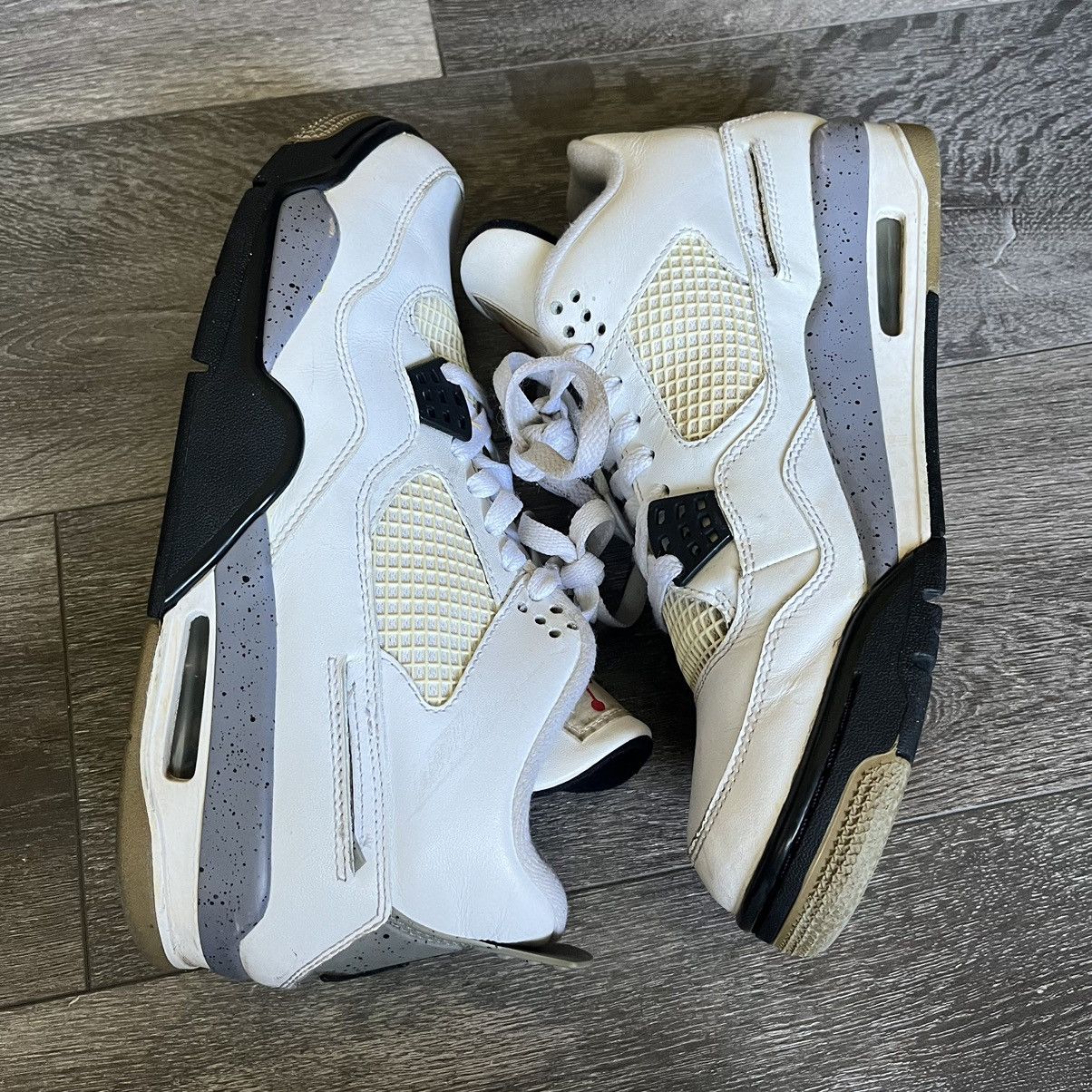 Jordan Brand × Vintage Vintage Air Jordan 4 Retro White Cement 2012 308497-103 8.5 Size US 8.5 / EU 41-42 - 3 Thumbnail