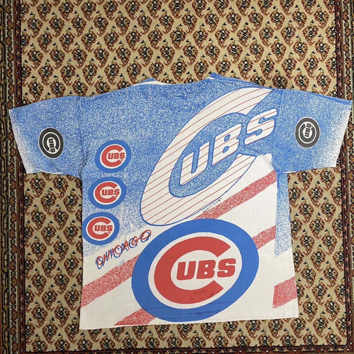 MLB × Vintage Vintage 1991 Chicago Cubs Full Print Tshirt Size US XL / EU 56 / 4 - 6 Thumbnail