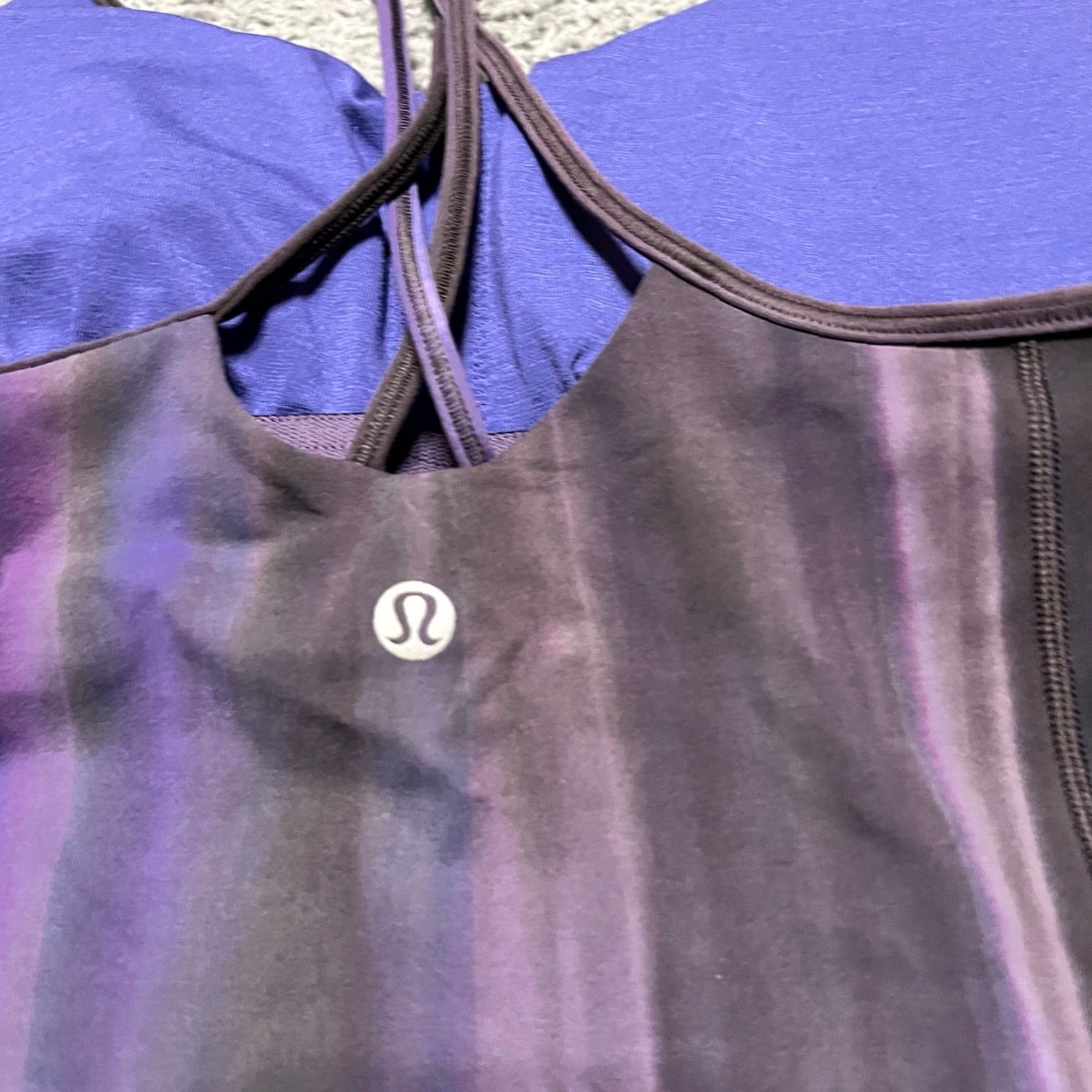 Lululemon Lululemon Tank Top Womens 6 Free To Be Strappy Built in Shelf Bra Everlux Shirt Purple Size 6 Womens Size M / US 6-8 / IT 42-44 - 2 Thumbnail